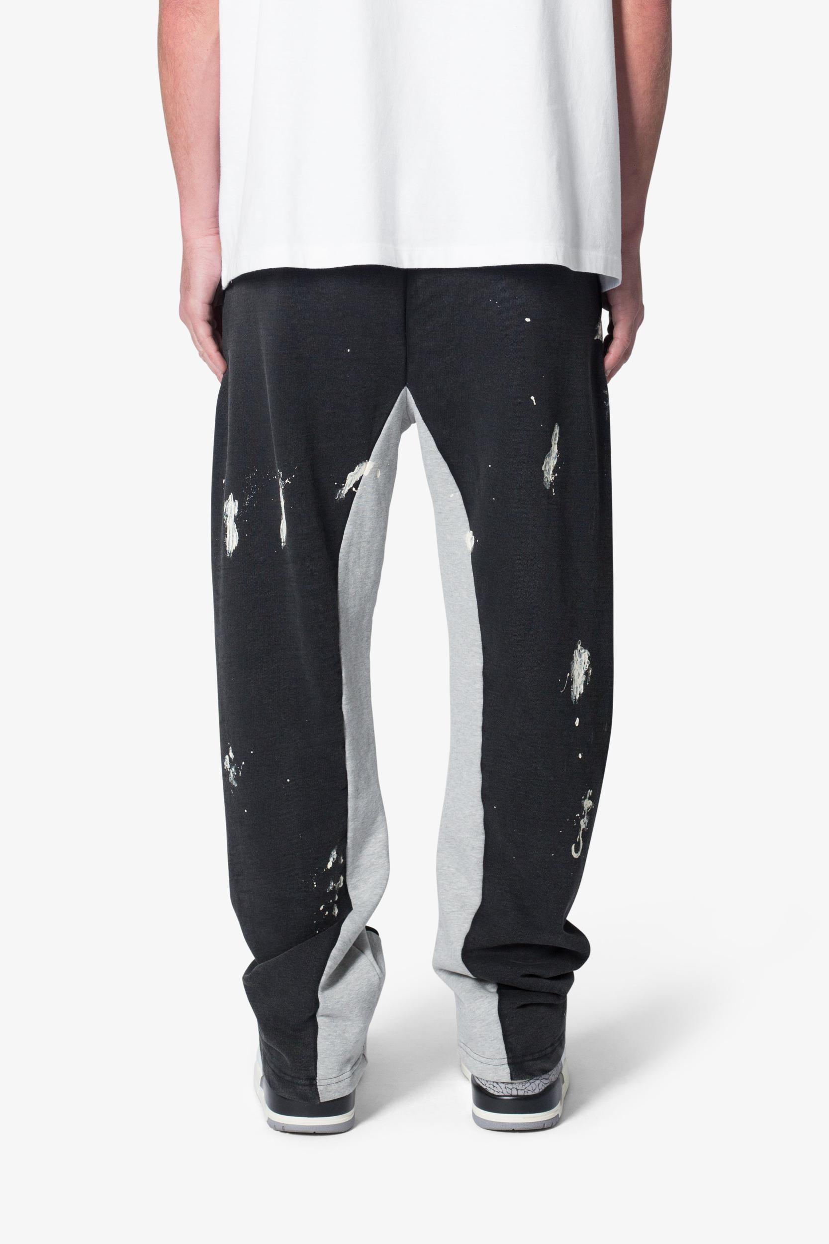 3 Patch Contrast Sweatpants - Washed Black Product Image