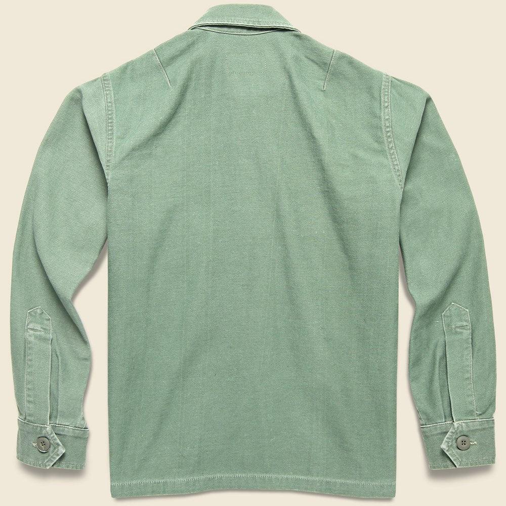 Military Shirt Jacket - Fatigue Green Product Image