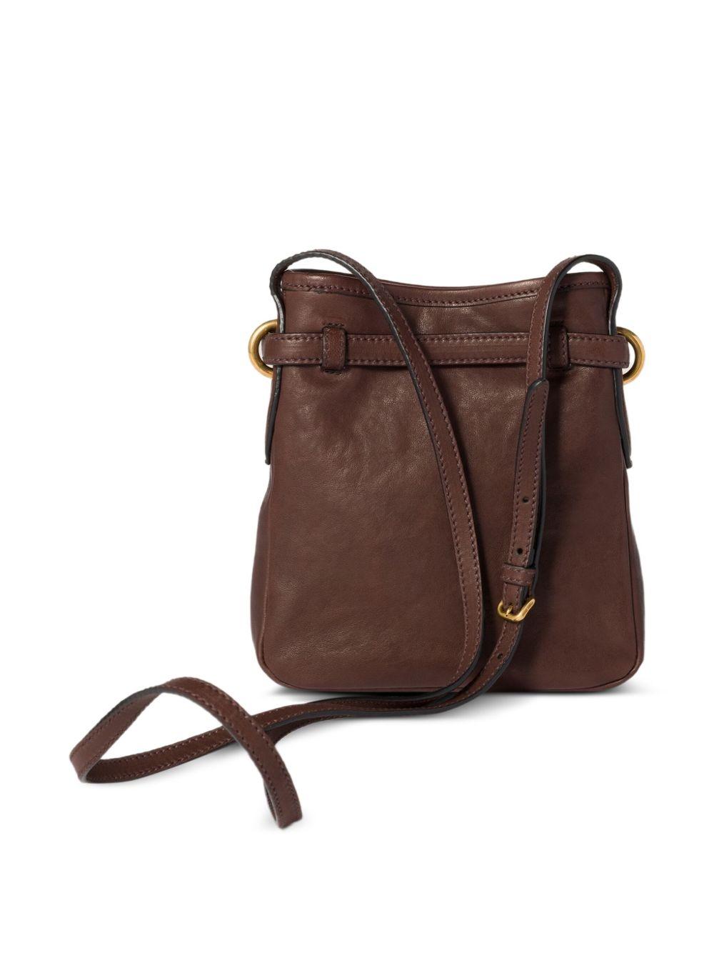 embossed-logo leather pouch Product Image