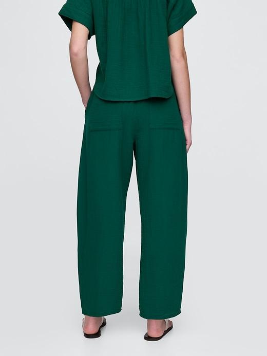 Cotton Gauze Easy Barrel Pants Product Image