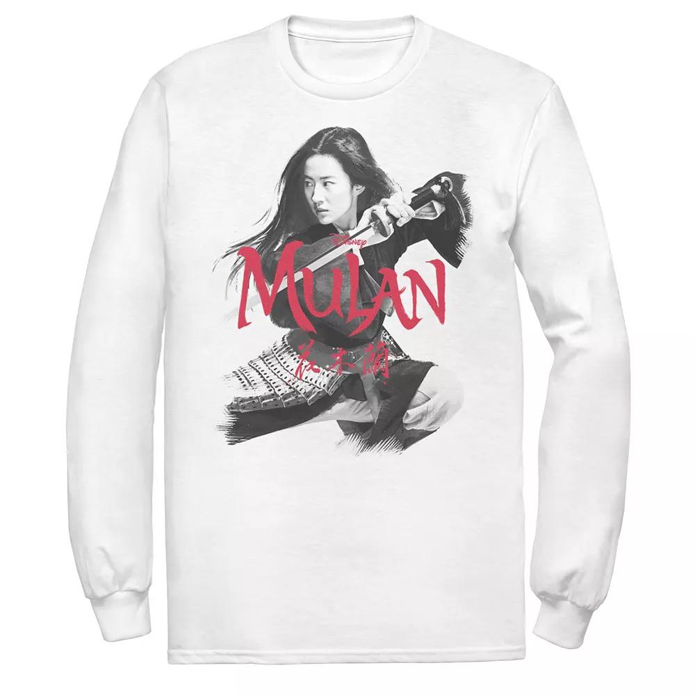 Men's Disney Mulan Action Pose Logo Tee, Size: XL, White Product Image