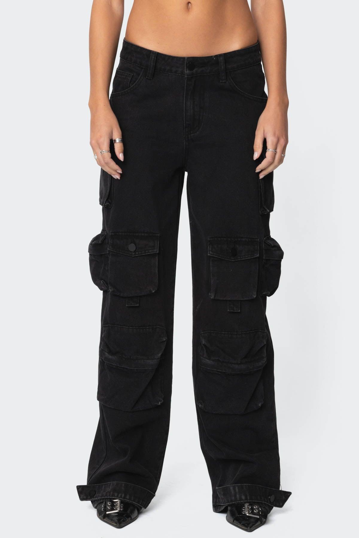 Oversized Boyfriend Cargo Jeans Product Image