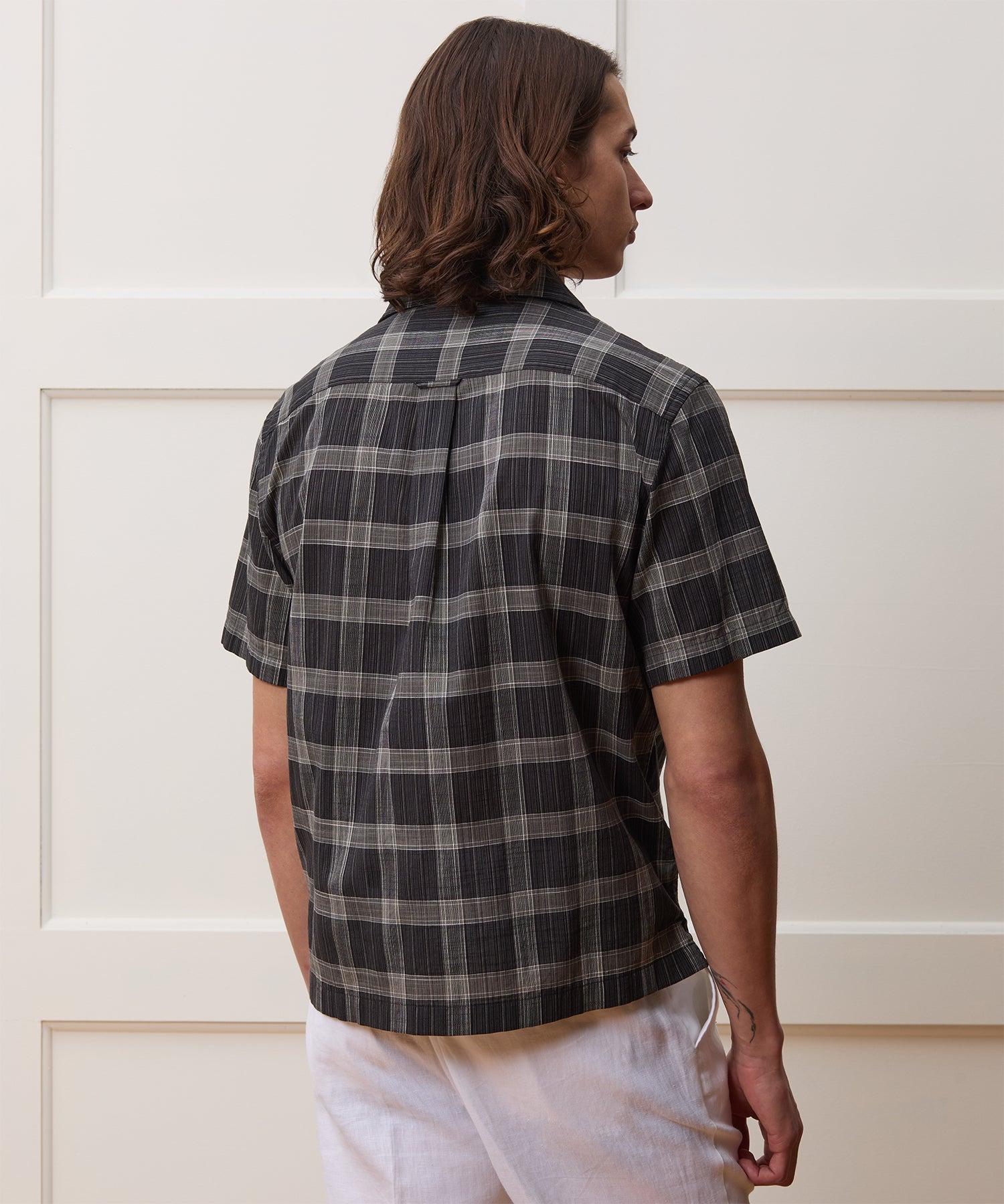 Cropped Cotton Summerweight Camp Collar Shirt Product Image