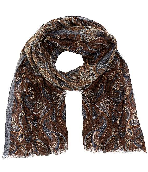 Cremieux Open Paisley Silk Neck Scarf Product Image
