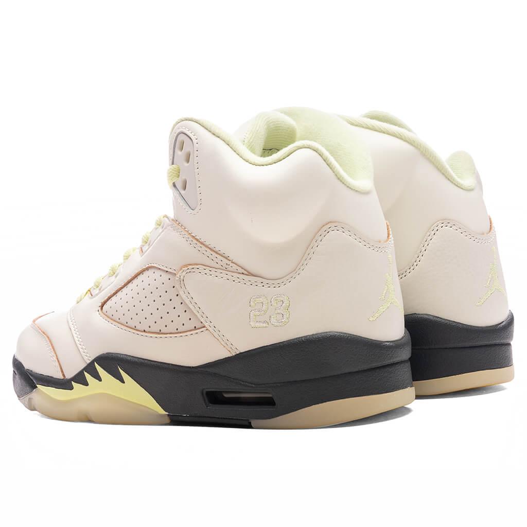 Women's Air Jordan 5 Retro - Sail/Luminous Green/Anthracite Female Product Image