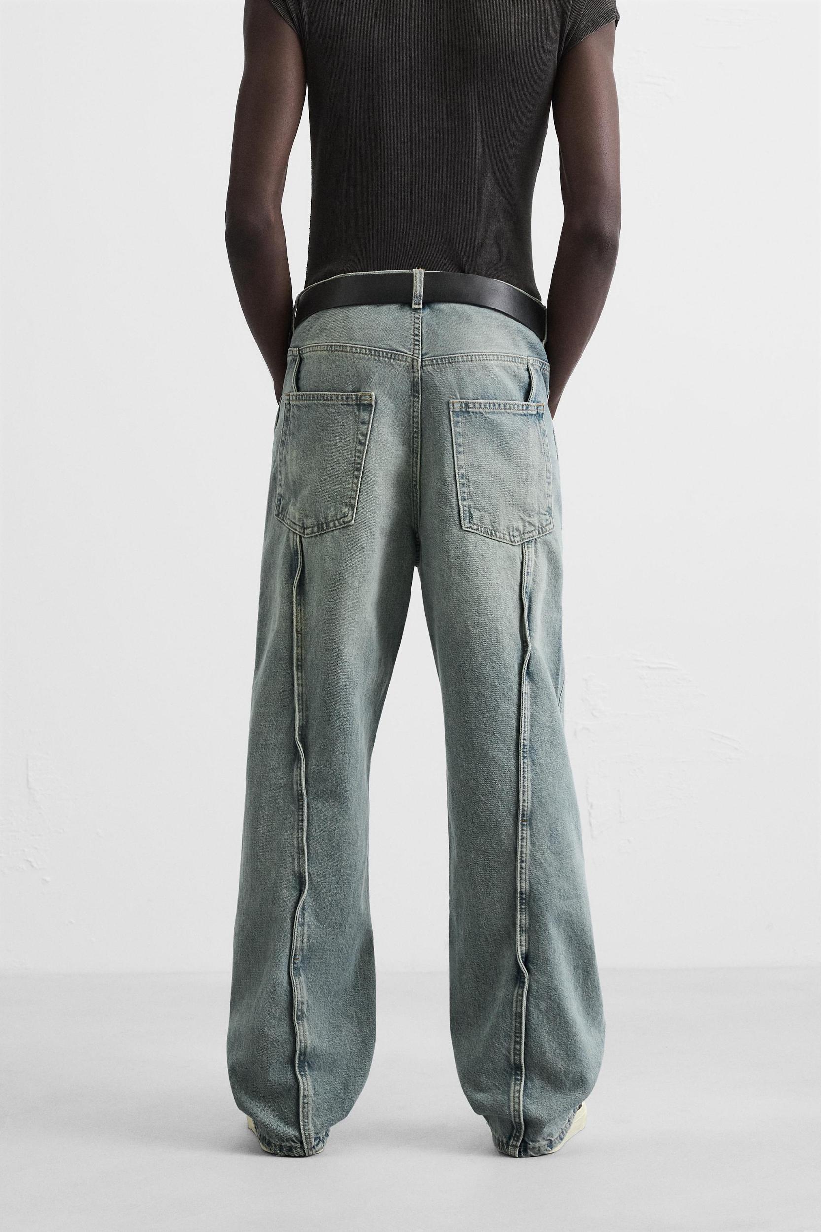 SEAMED BAGGY FIT JEANS Product Image