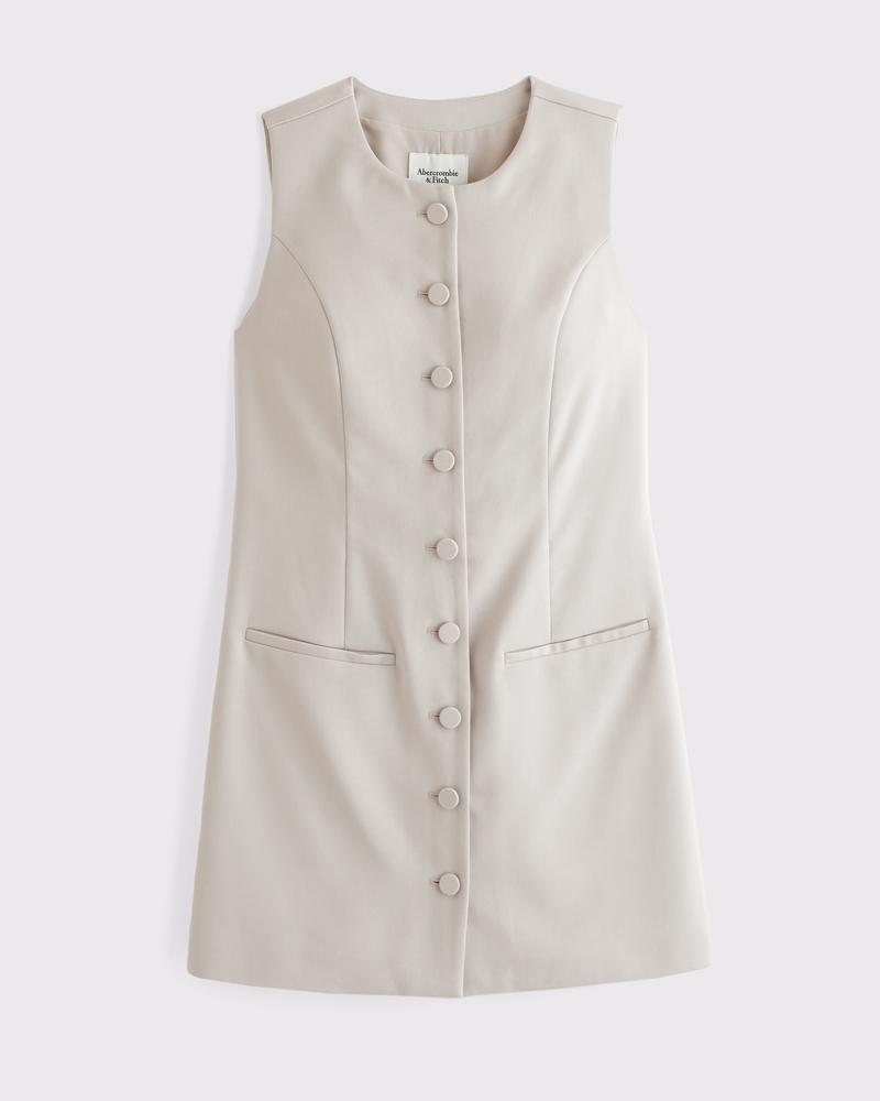 The A&F Mara High-Neck Vest Mini Dress Product Image