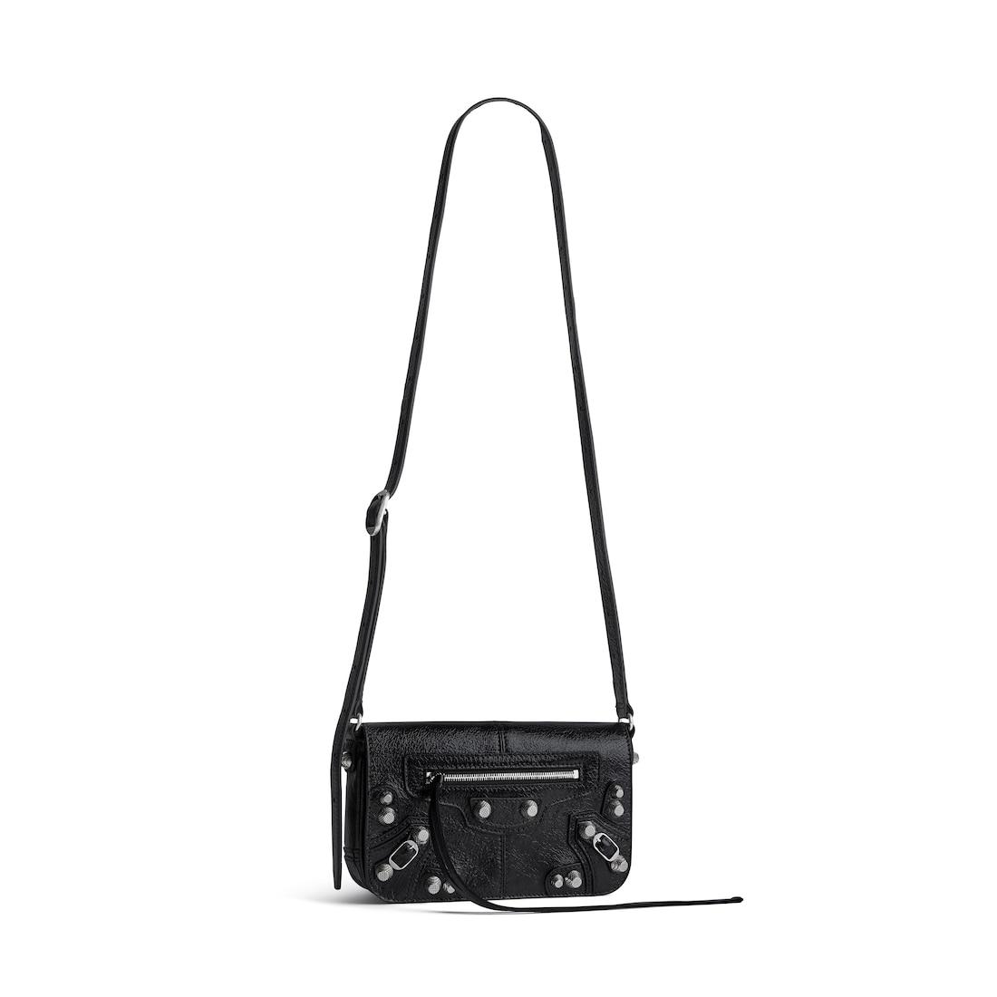 Men's Le Cagole Flap Bag Mini in Black Product Image