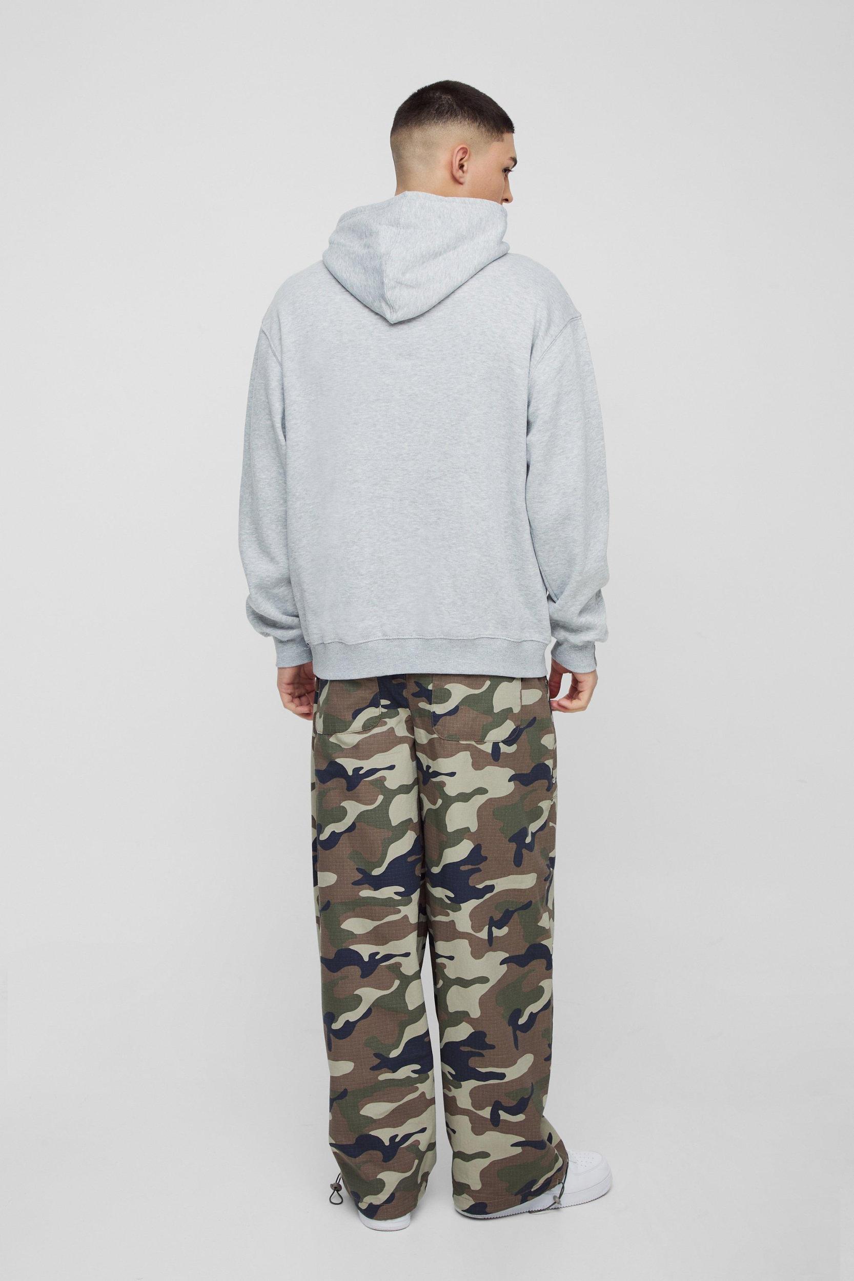 Oversized Homme Varsity Hoodie | boohooMAN USA Product Image