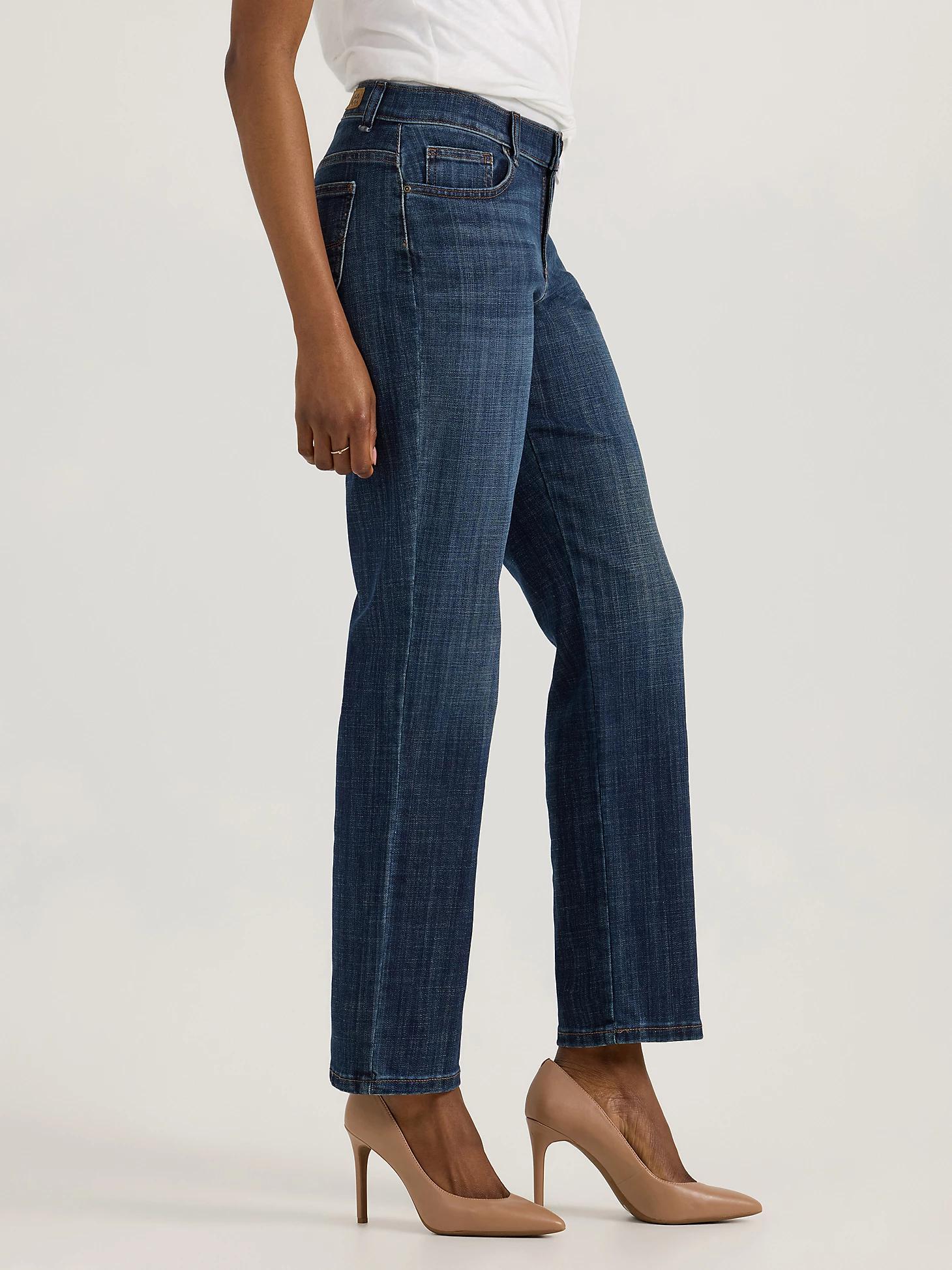 Women’s Stretch Relaxed Fit Straight Leg Jean | Women's Jeans | Lee® Product Image