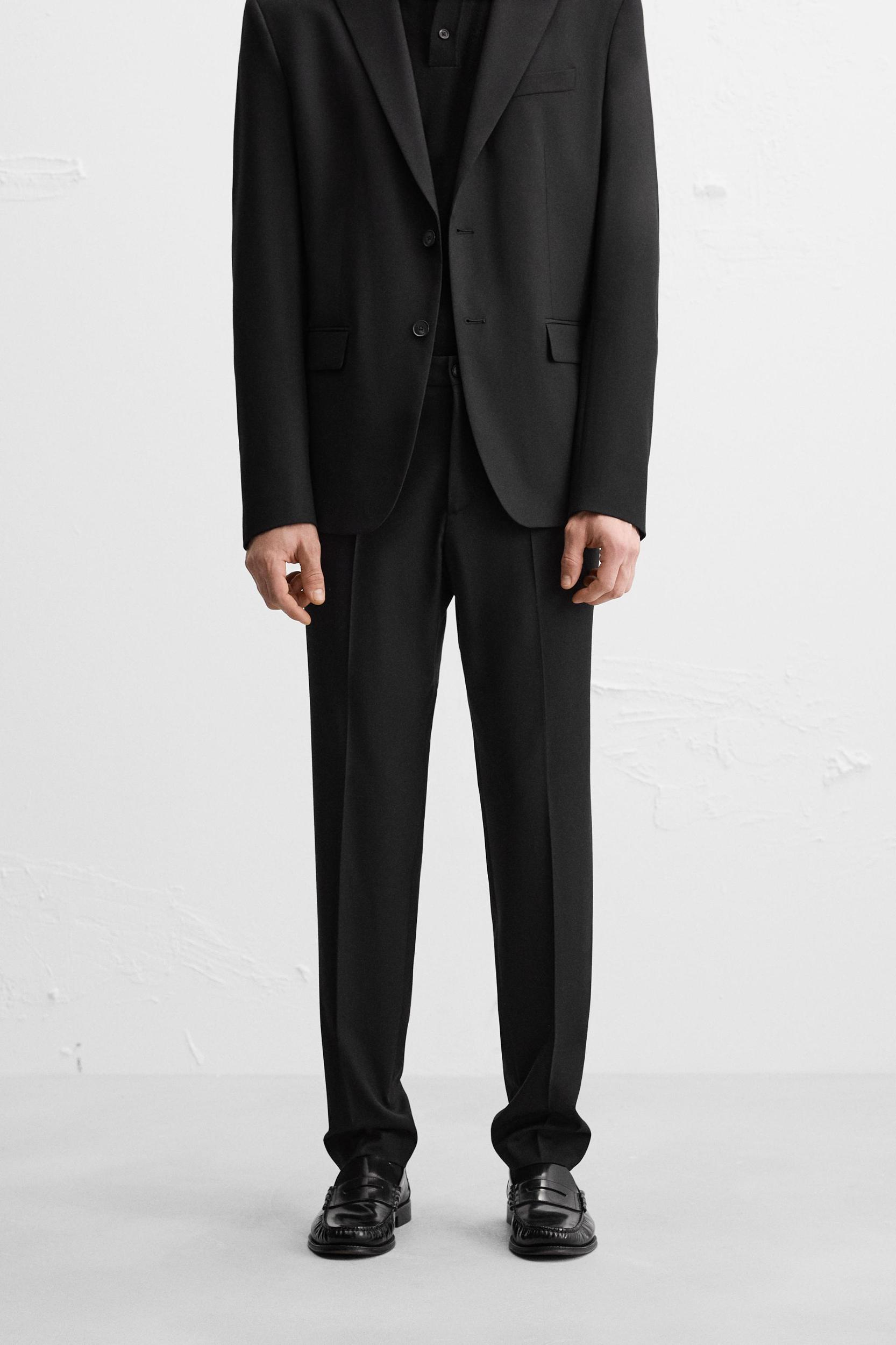 SLIM FIT SUIT PANTS Product Image