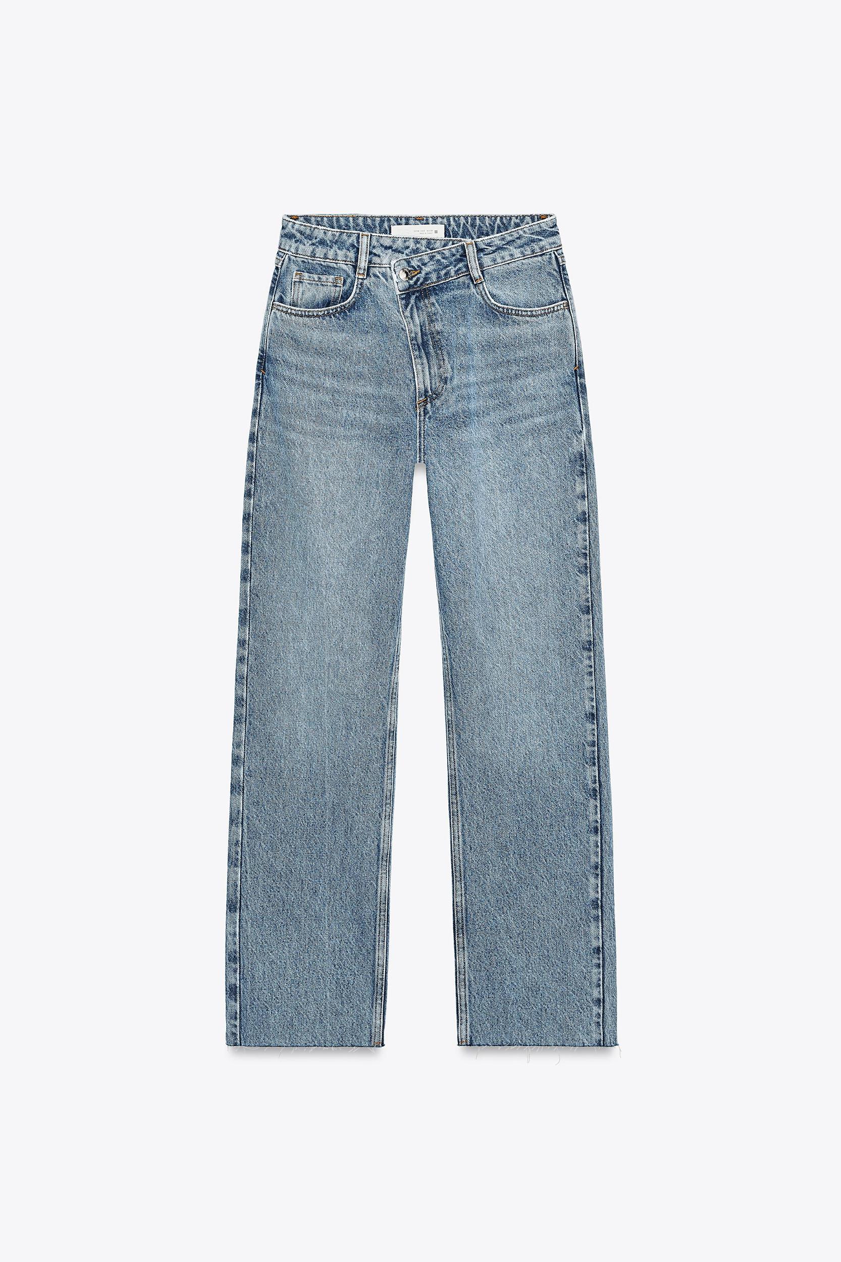 Z1975 STRAIGHT HIGH RISE CROSS WAIST JEANS Product Image