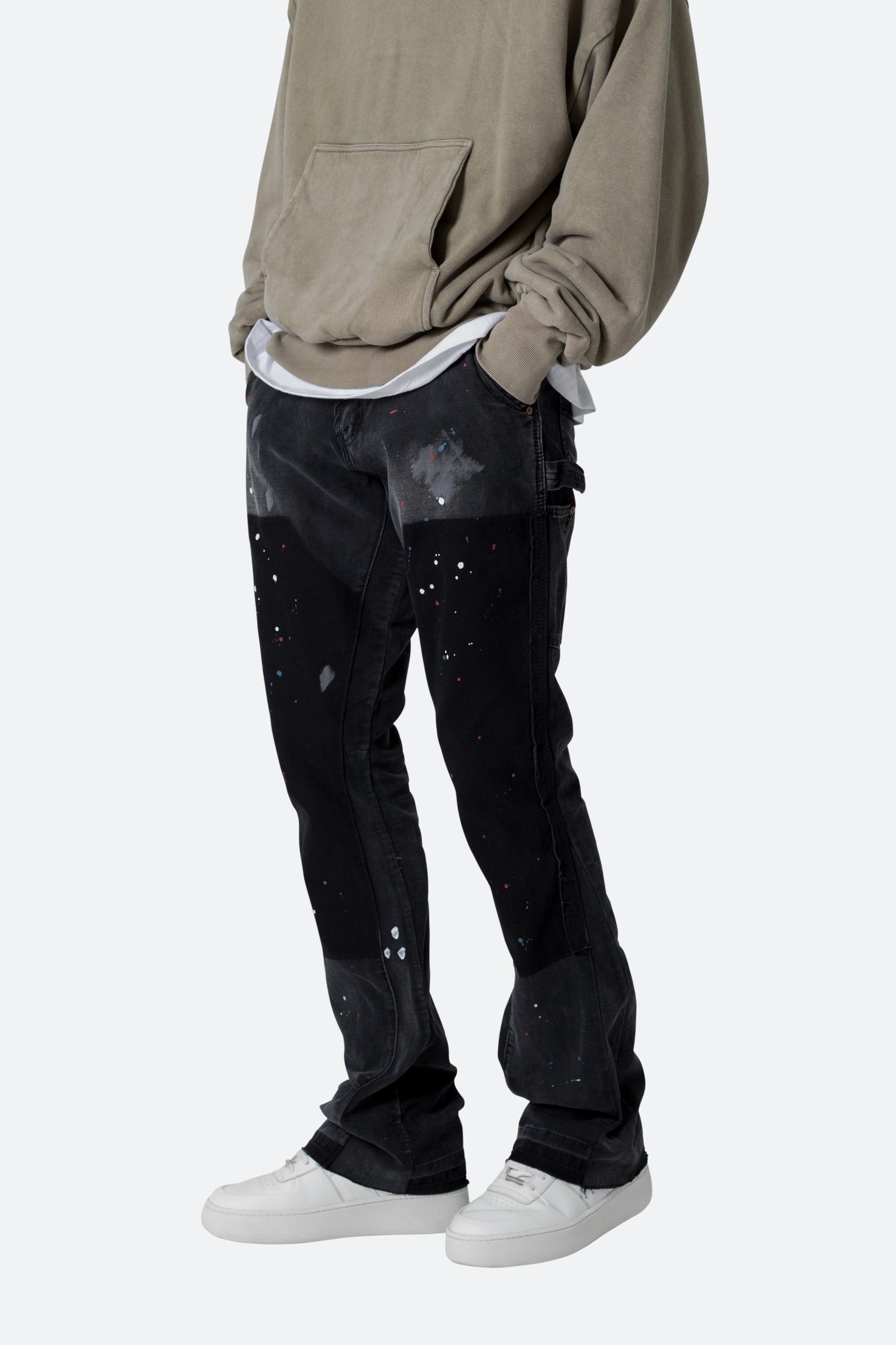 B243 Flare Denim - Black Product Image