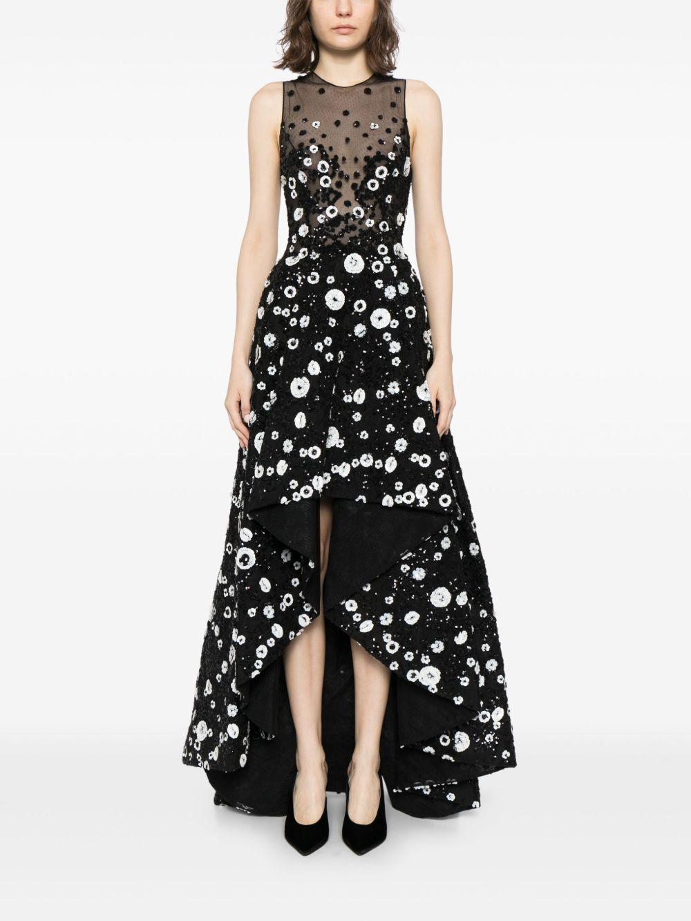 beaded high-low gown Product Image