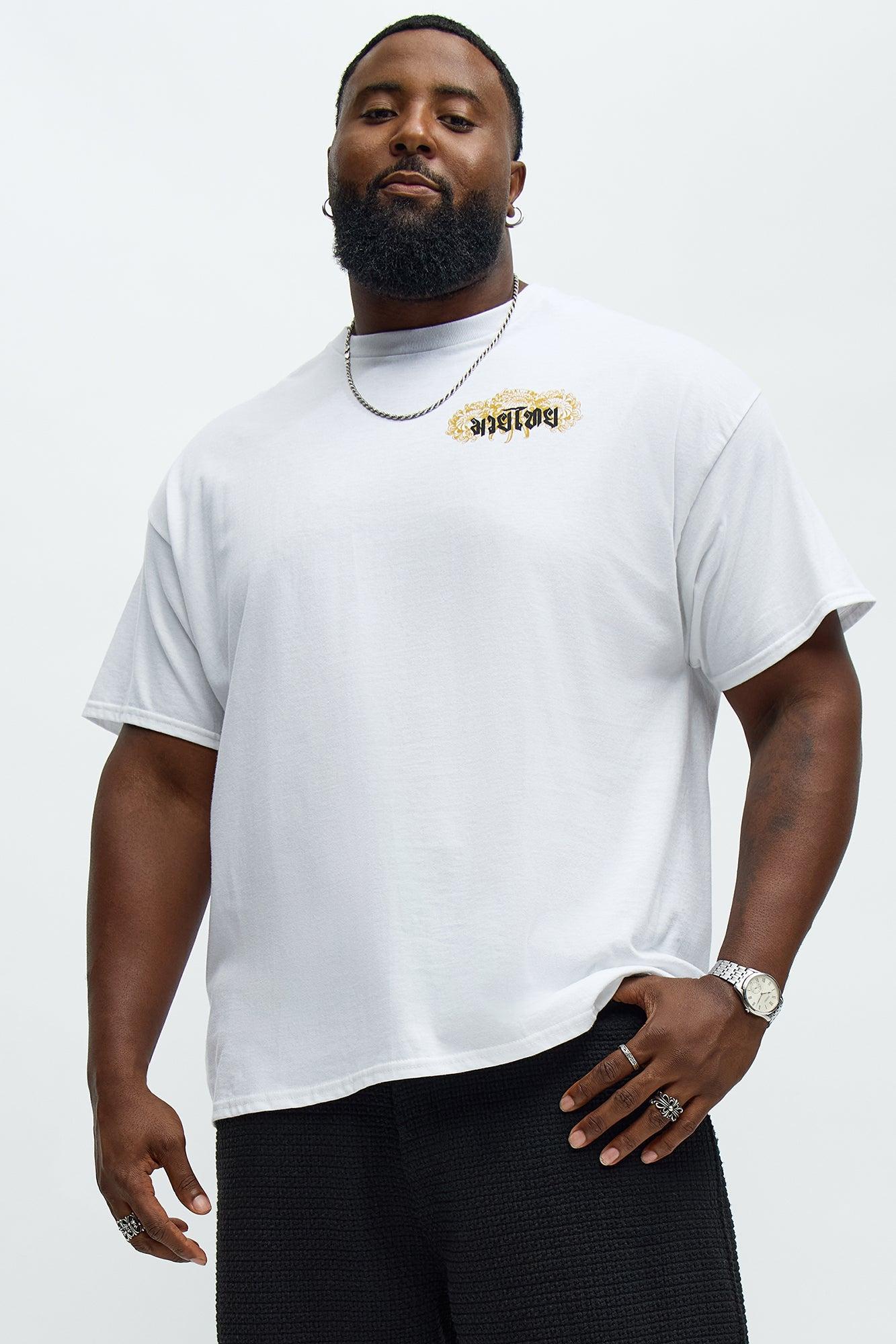 The Great Dragon Short Sleeve Tee - White Male Product Image