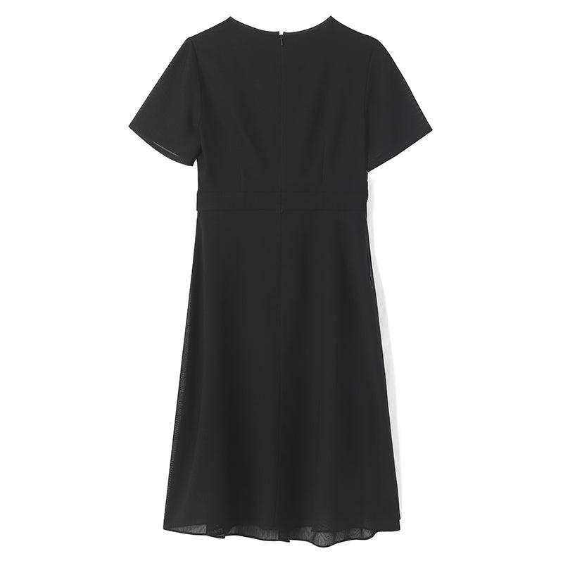 Triacetate And Silk Mesh Women Midi Dress Product Image