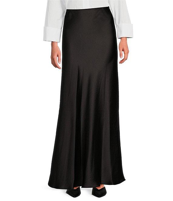 Tara Jarmon Jesta Woven Satin Maxi Skirt Product Image