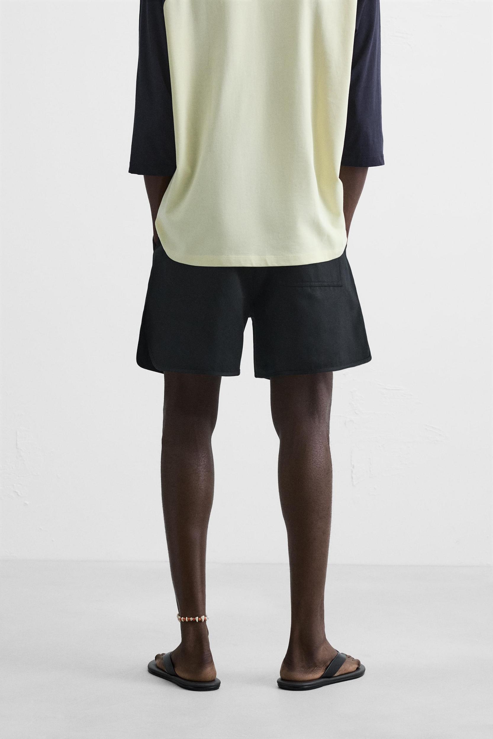 COTTON - LYOCELL BERMUDA SHORTS Product Image
