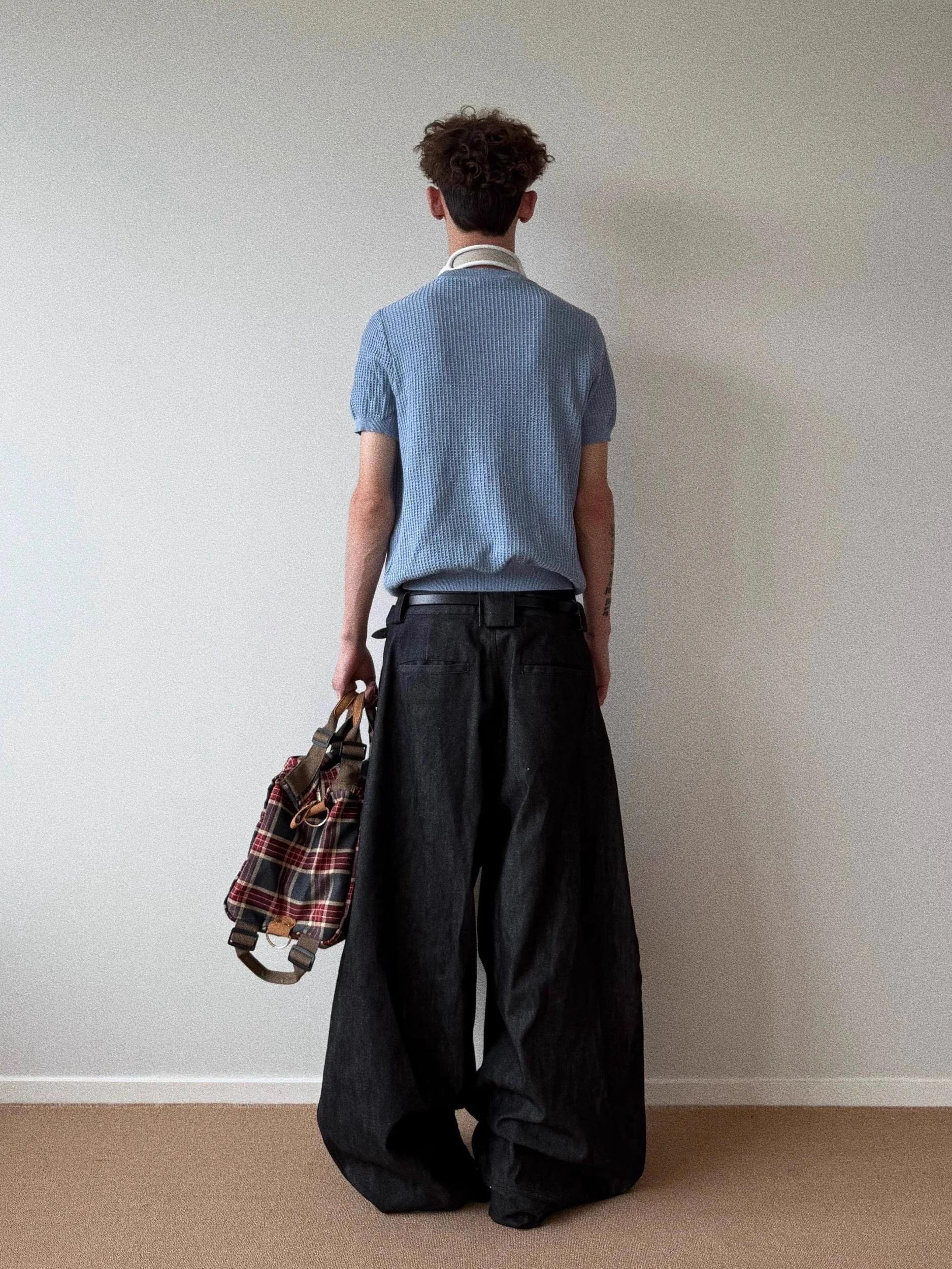 RT No. 19052 WAFFLE KNIT SHORT SLEEVE Product Image