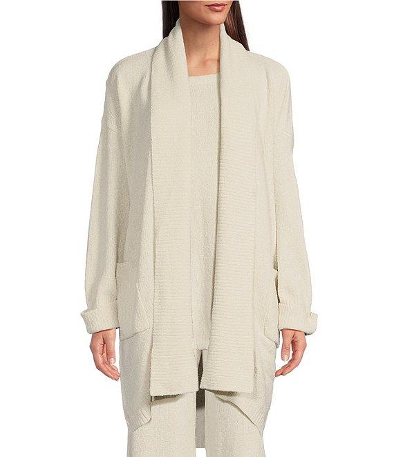 N Natori Chenille Open Front Lounge Cardigan Product Image