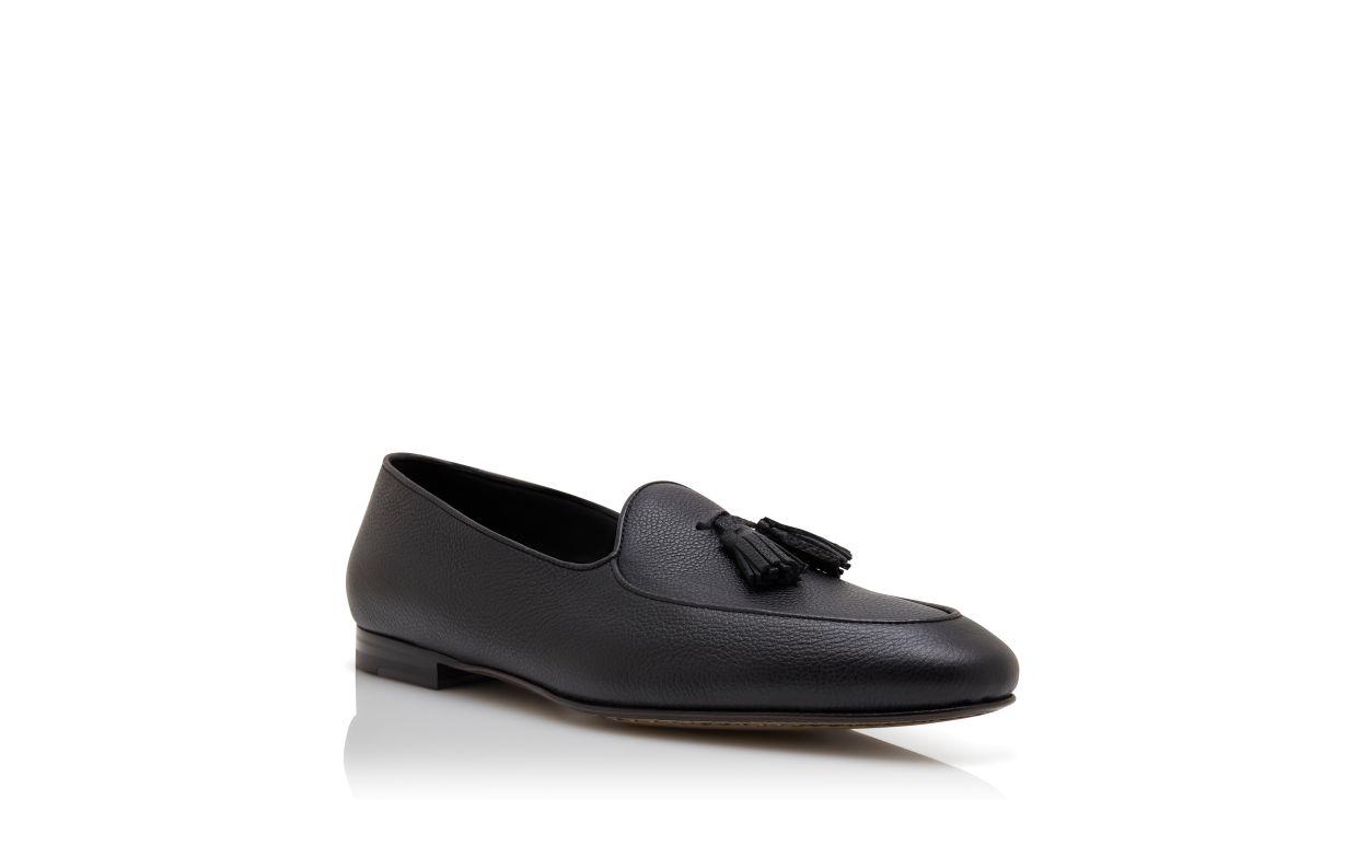 LENNOX Black Calf Leather Loafers Product Image