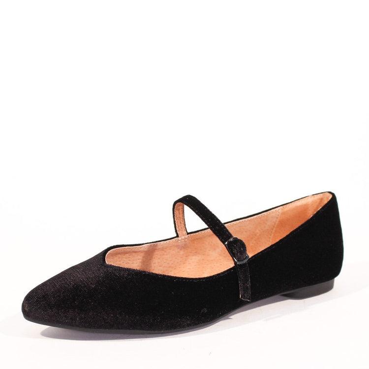 Prime Velvet Mary Jane Flats Product Image