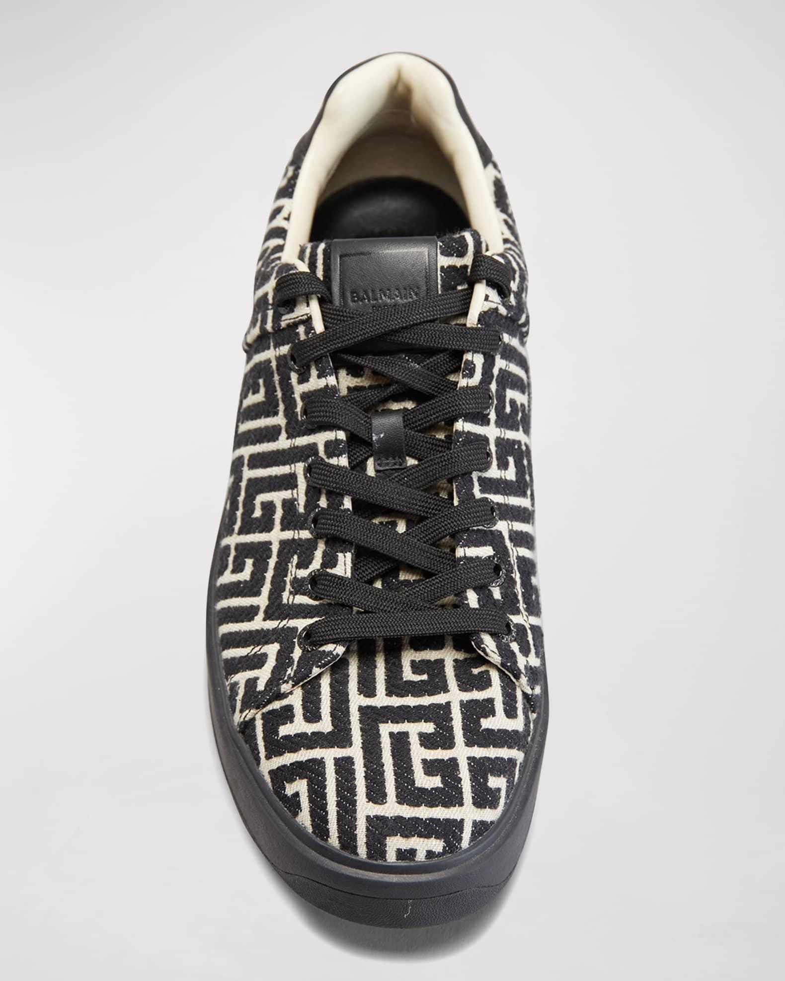 Men's B-Court Jacquard Monogram Low Top Sneakers Product Image