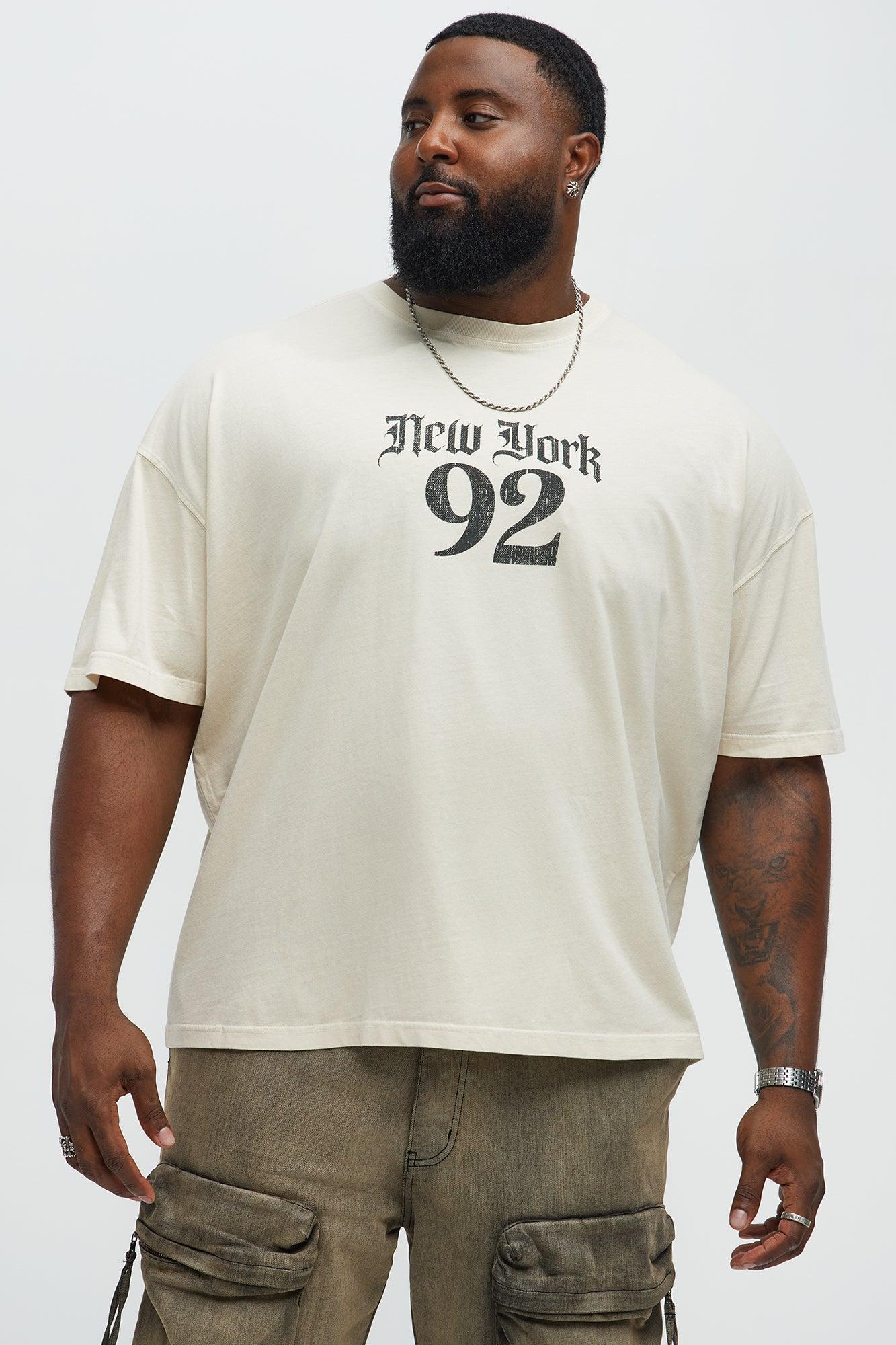 Rebel NYC 92 Oversized Short Sleeve Tee - Cream Male Product Image