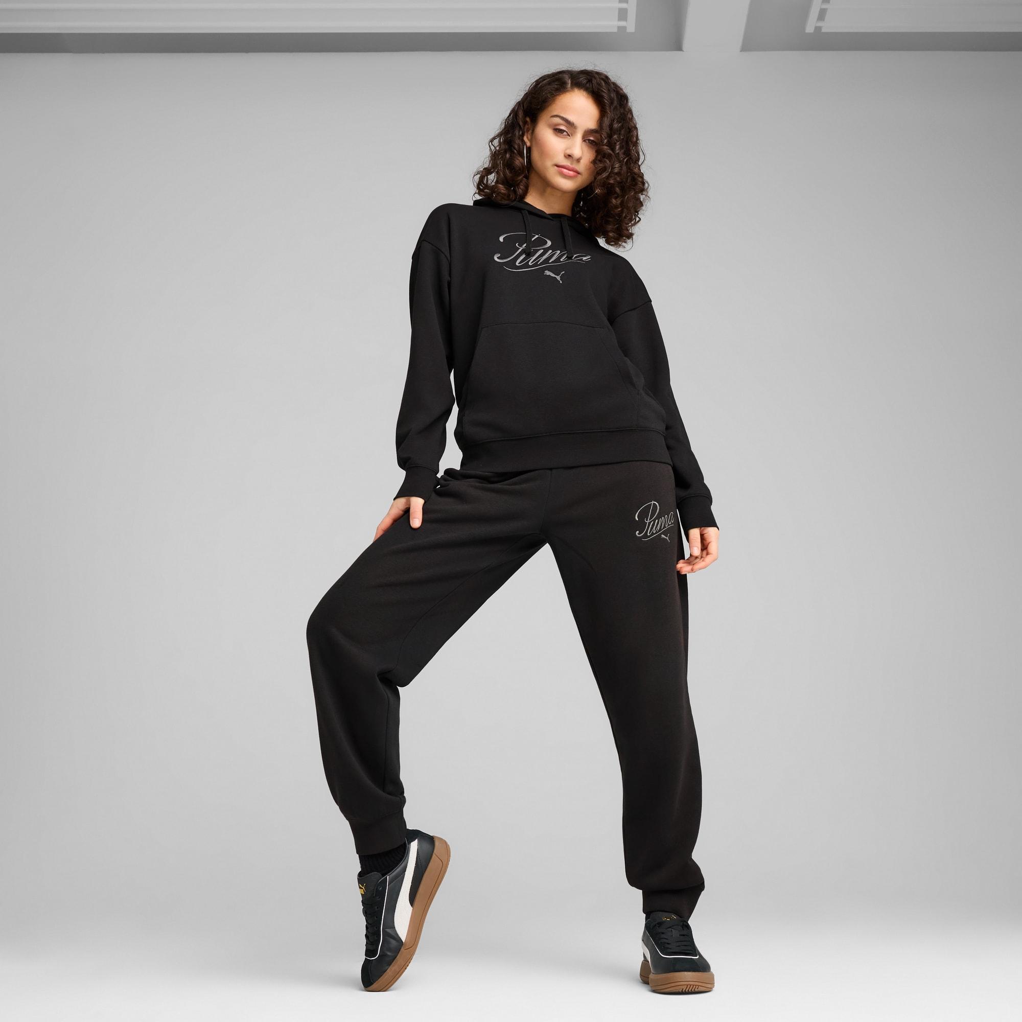 PUMA Essentials Script Women's Comfort Hoodie Product Image
