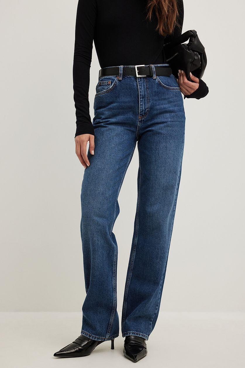 Straight High Waist Jeans Product Image