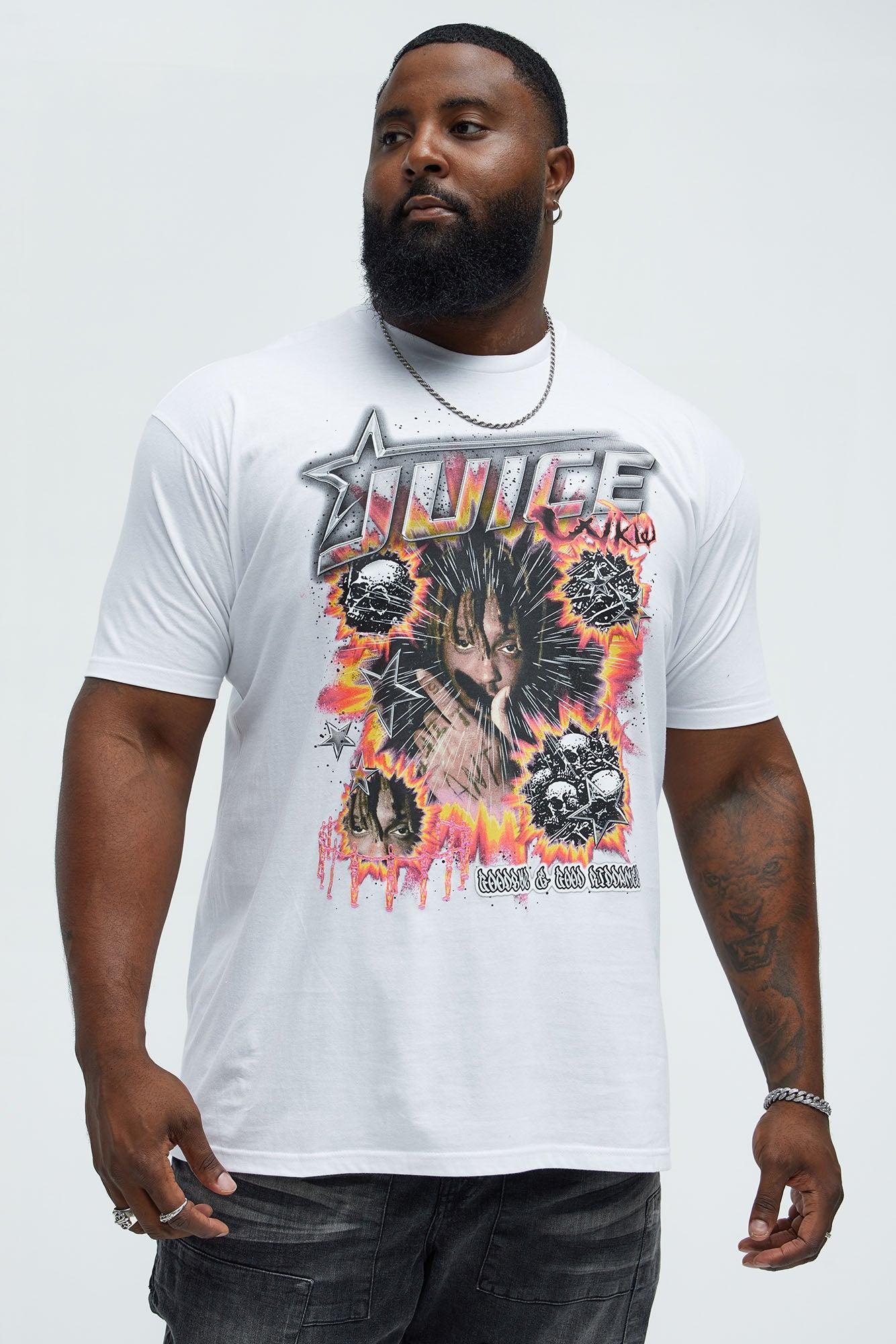 Juice Wrld Short Sleeve Tee - White Product Image