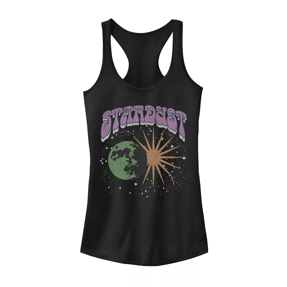 Juniors' Stardust Earth Retro Portrait Graphic Tank Top, Girl's,  Product Image