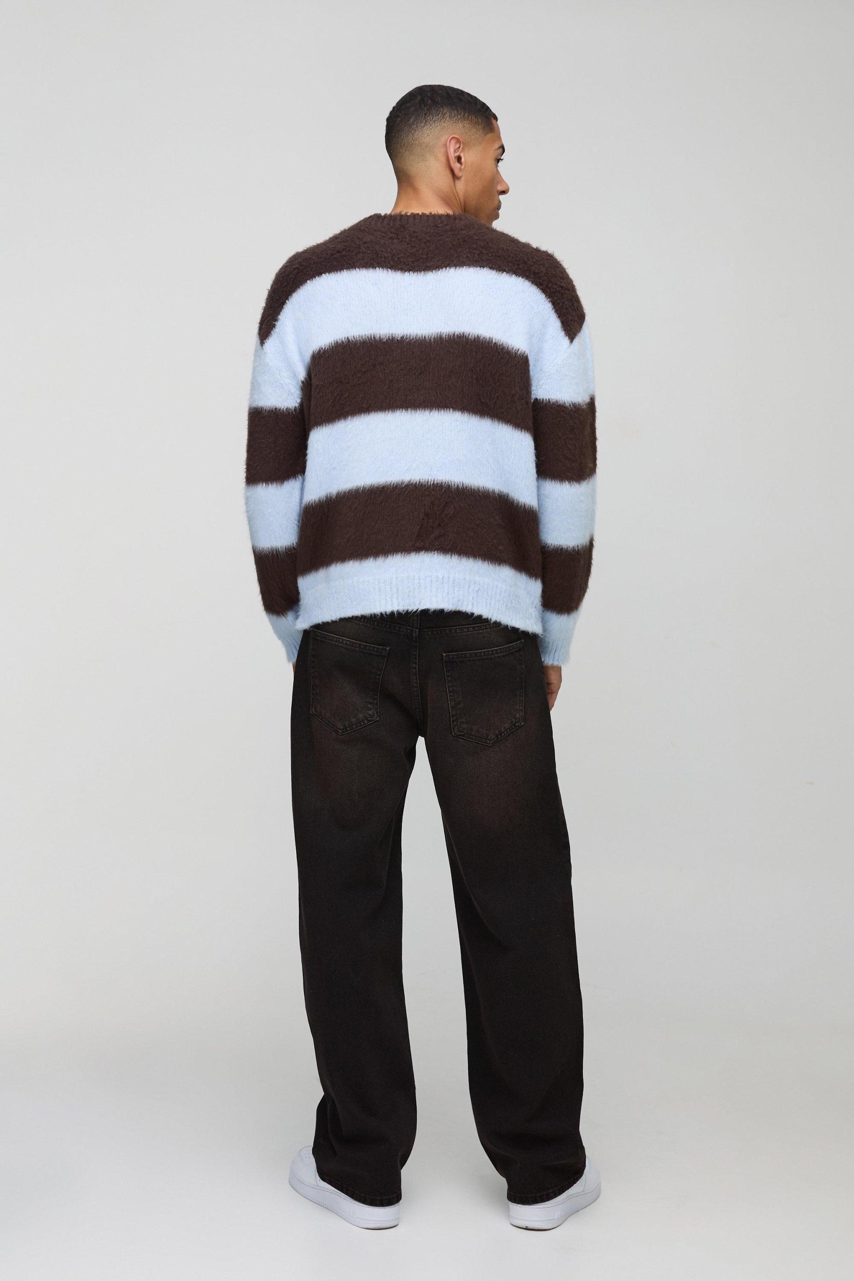 Relaxed Rigid Extreme Washed Jeans | boohooMAN USA Product Image