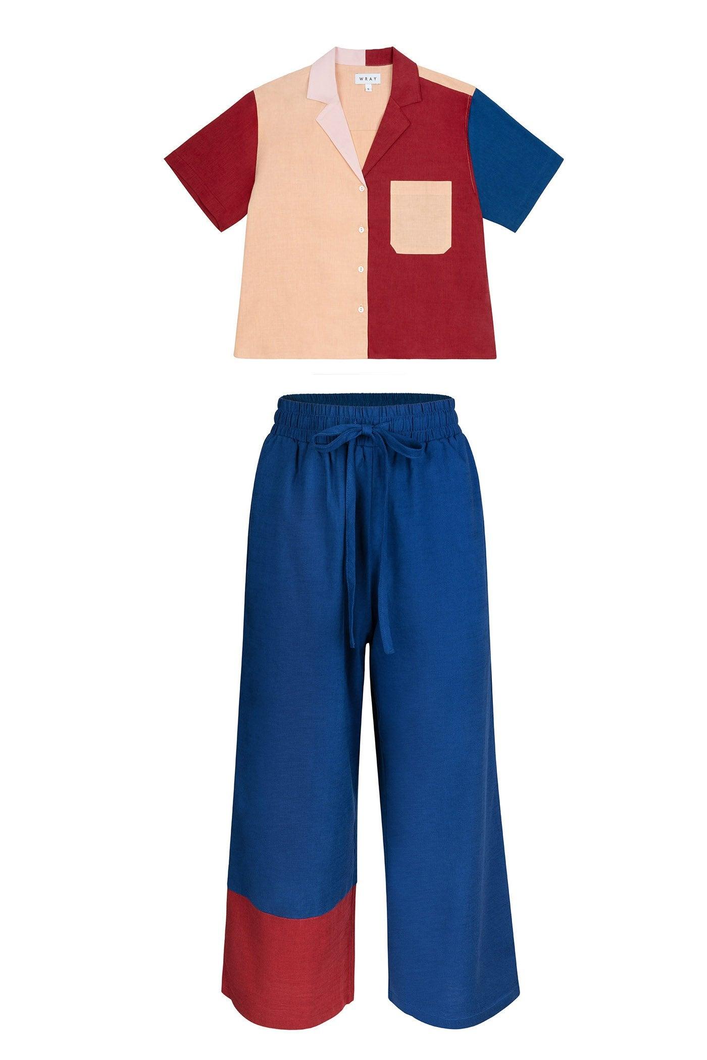 Long Lounge Set - Peach Block Product Image