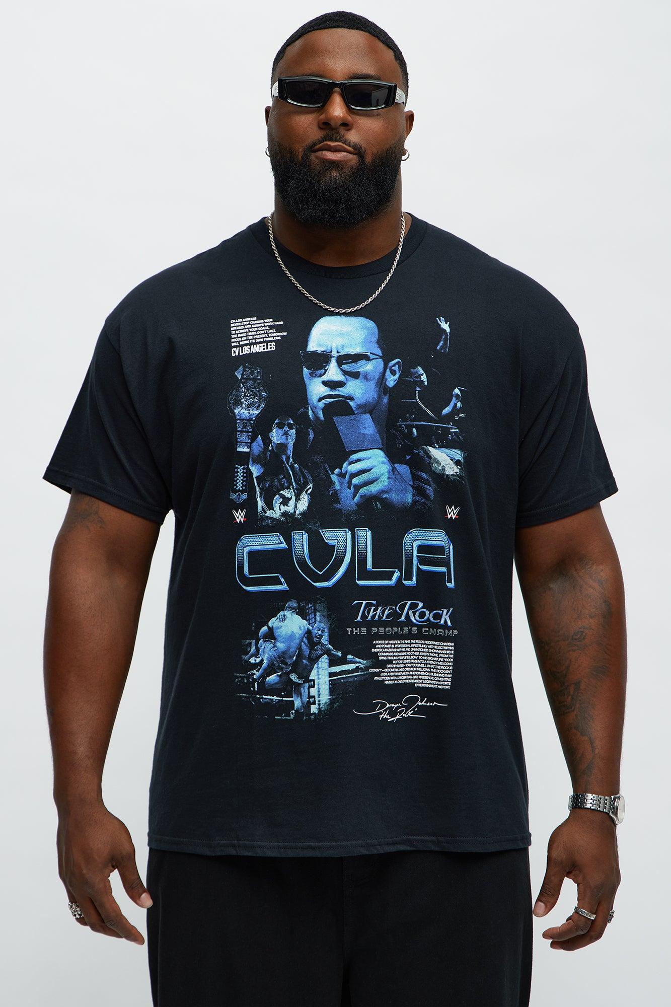 The Rock The People's Champ Short Sleeve Tee - Black Male Product Image