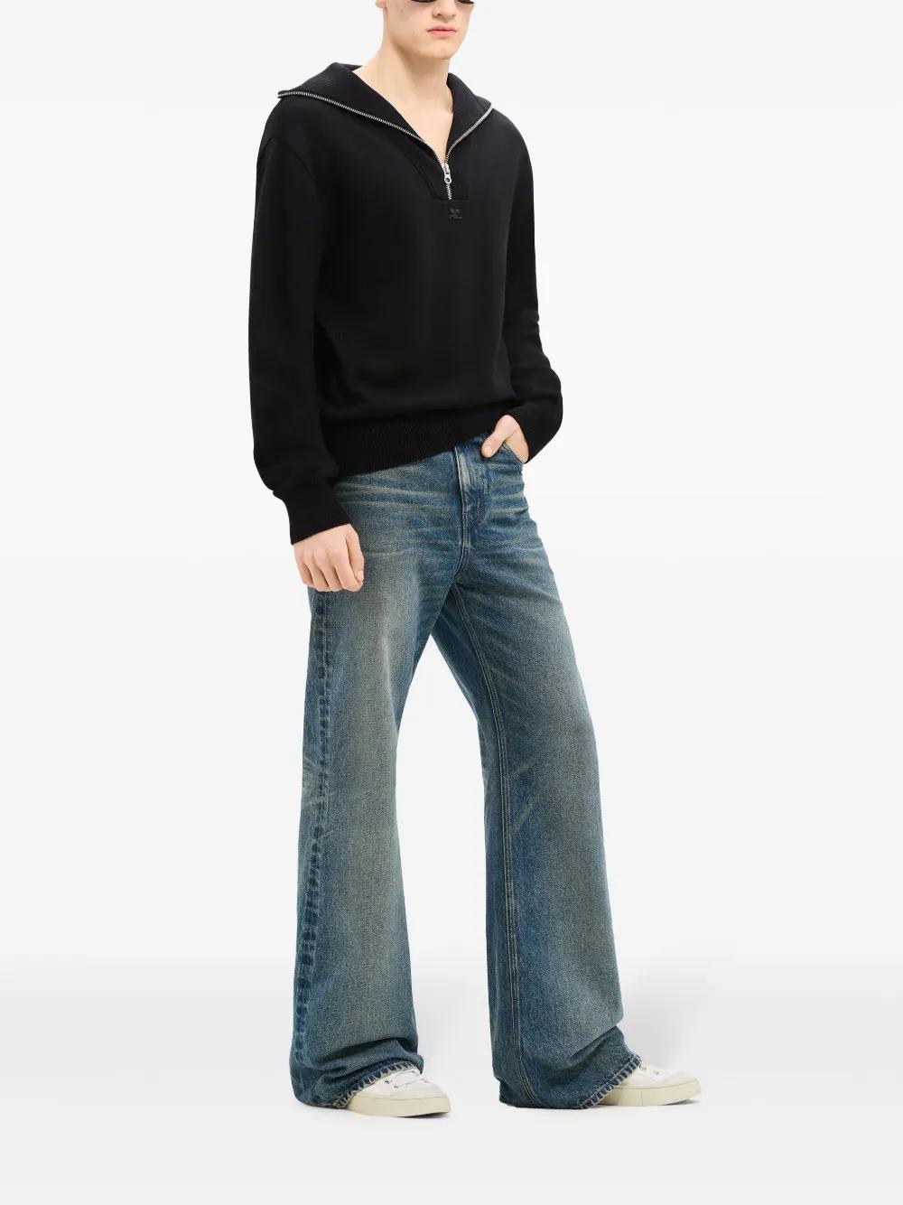 trucker wool sweater Product Image