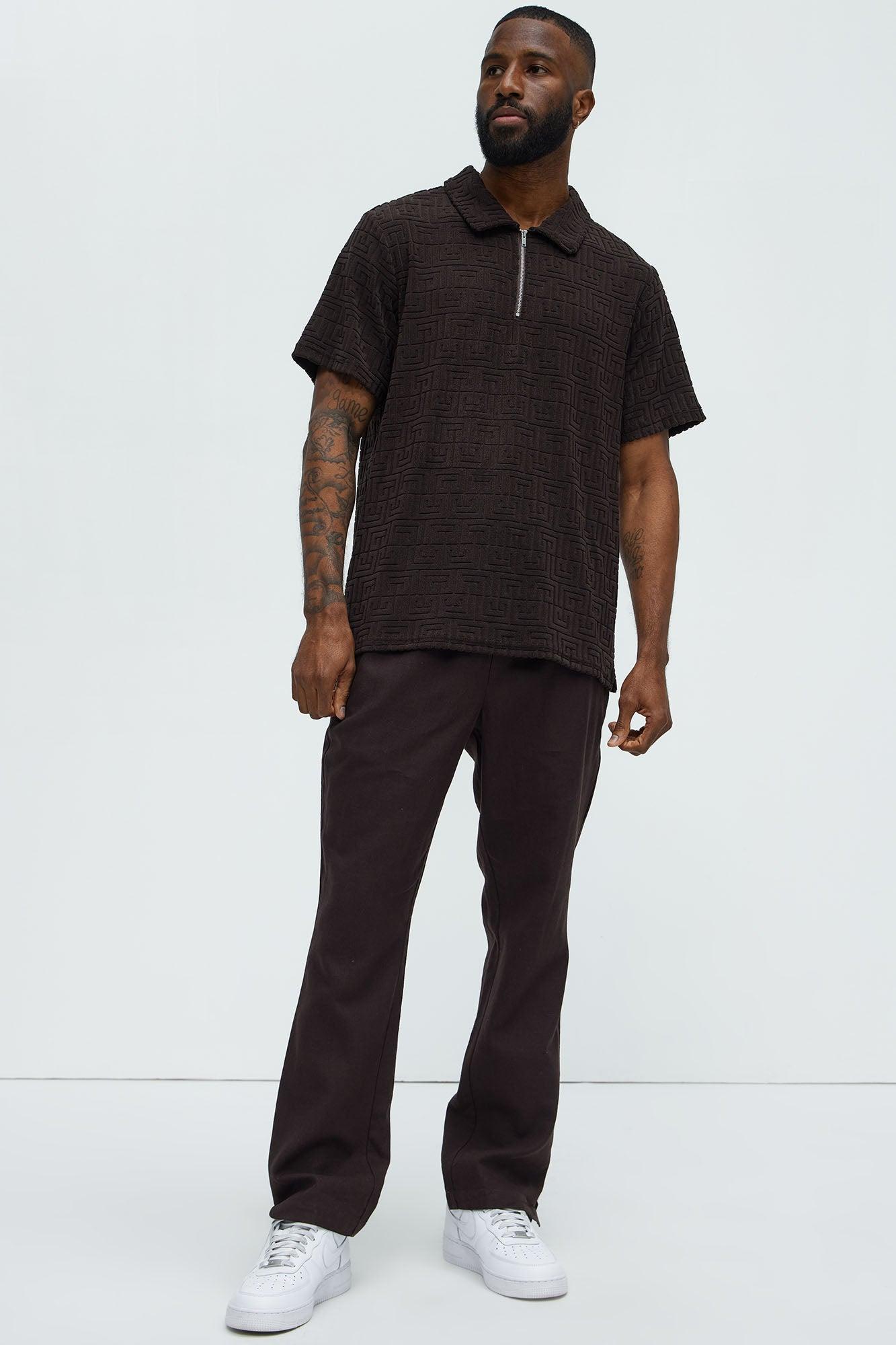 Bahamas Linen Slim Pull On Pants - Brown Product Image
