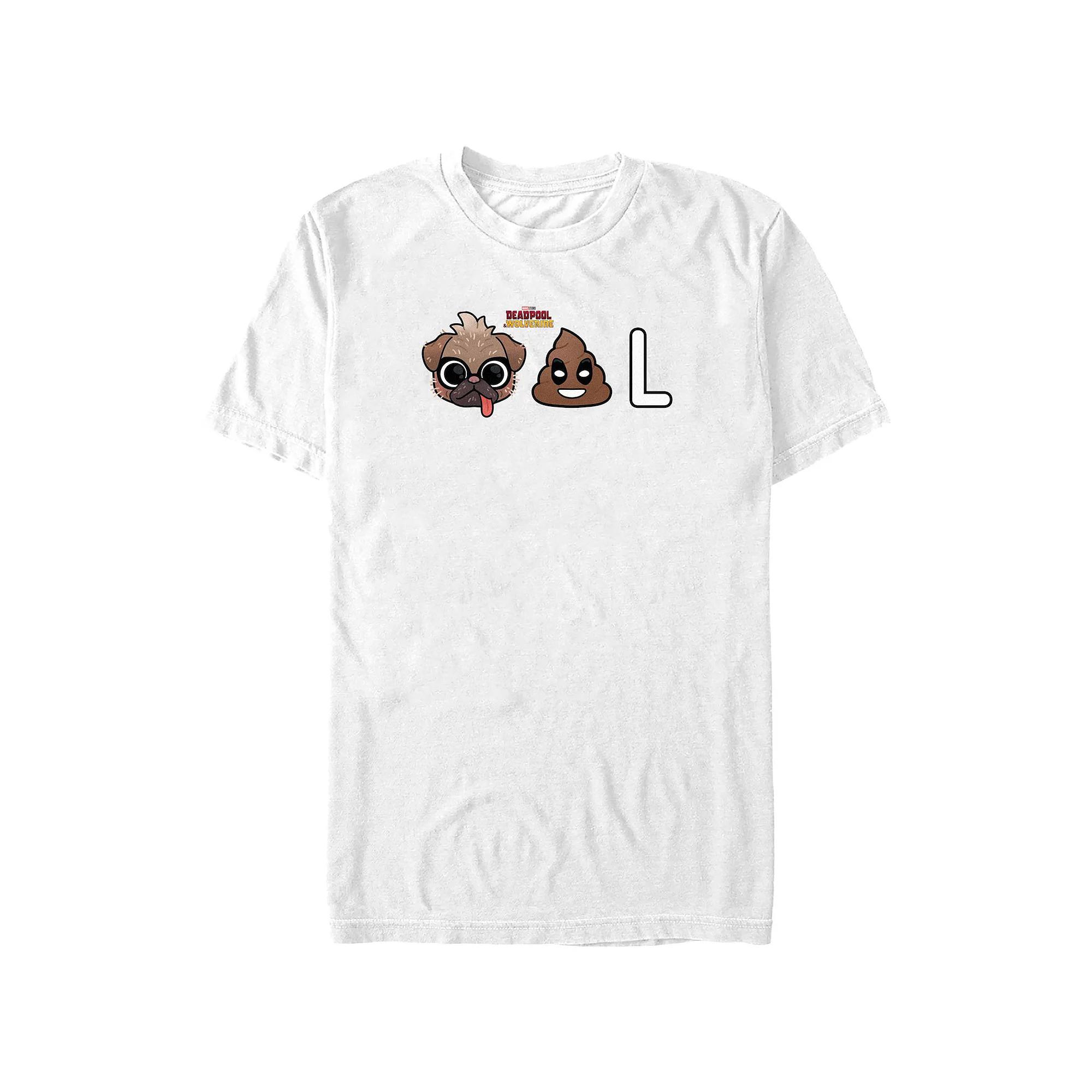Big & Tall Marvel Deadpool & Wolverine Dogpool Emojis Graphic Tee, Men's,  Product Image