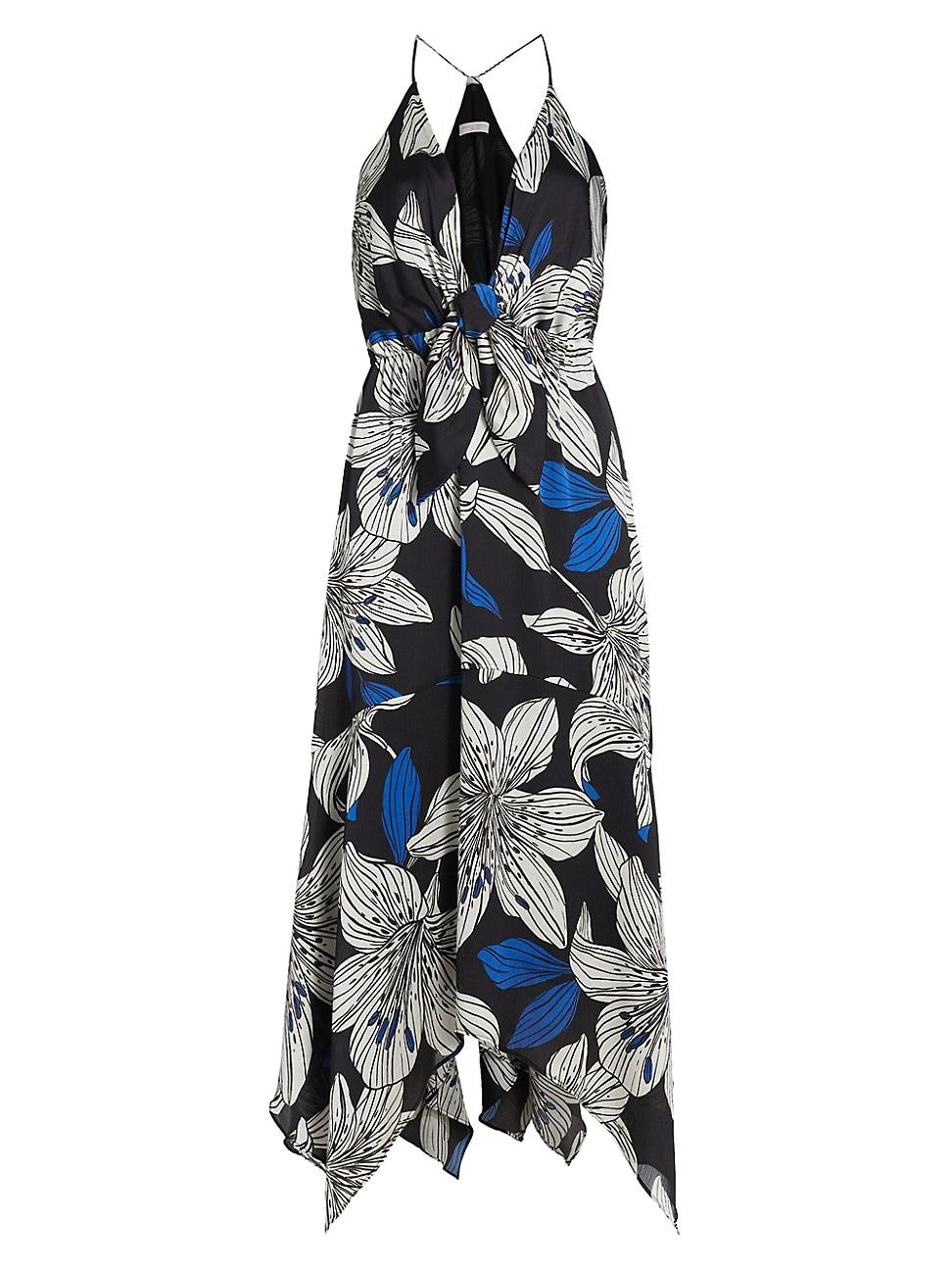 Womens Estrella Floral Sleeveless Midi-Dress Product Image