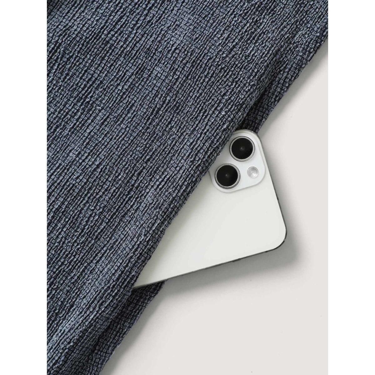 Plus Size Stone Stretchy Textured Pleated Wide-Leg Jumpsuit Women Sleeveless V-neck Casual Loose Jumpsuits BloomChic 22-24/3X Product Image