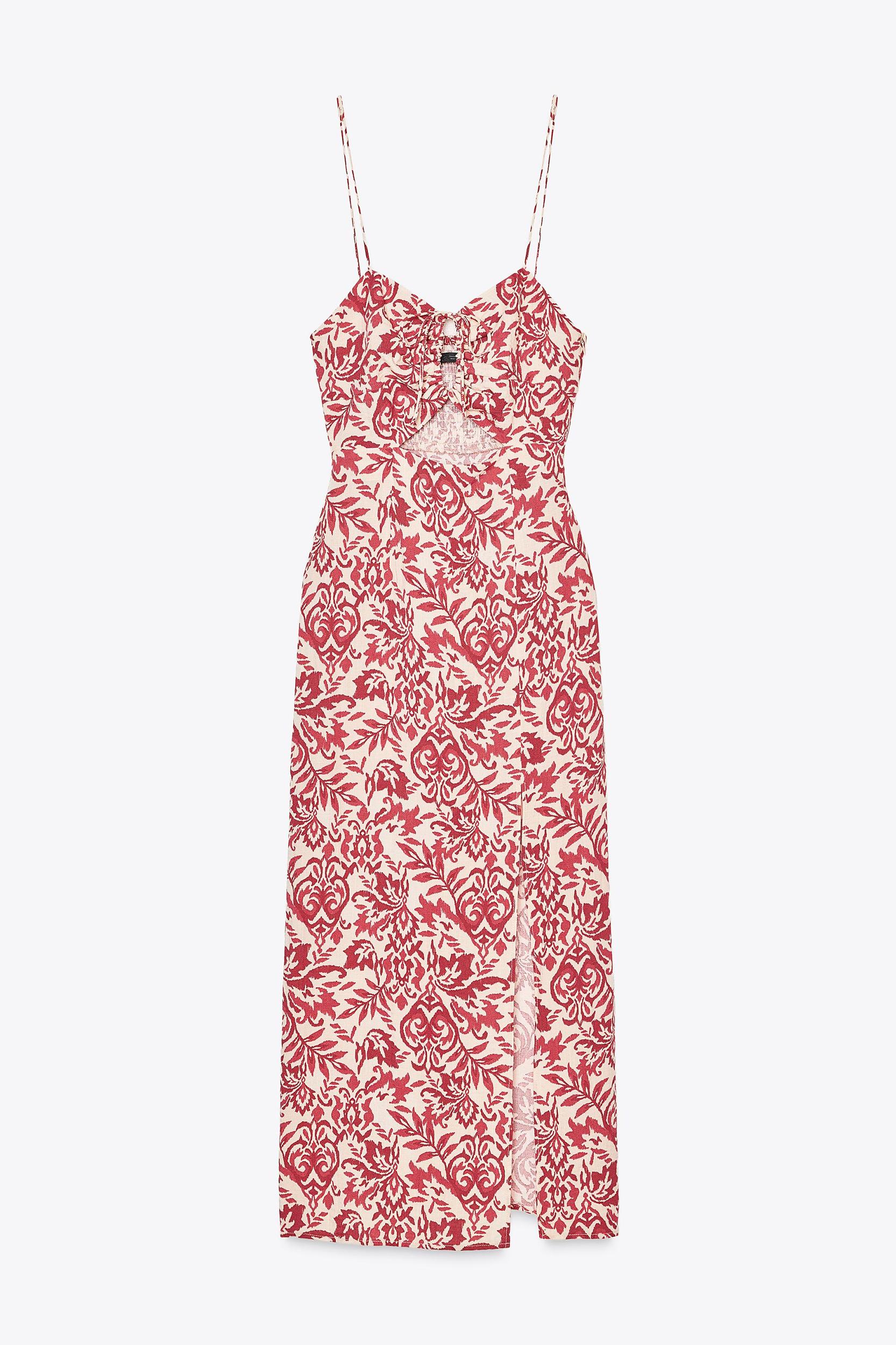 PRINTED RUSTIC MIDI DRESS Product Image
