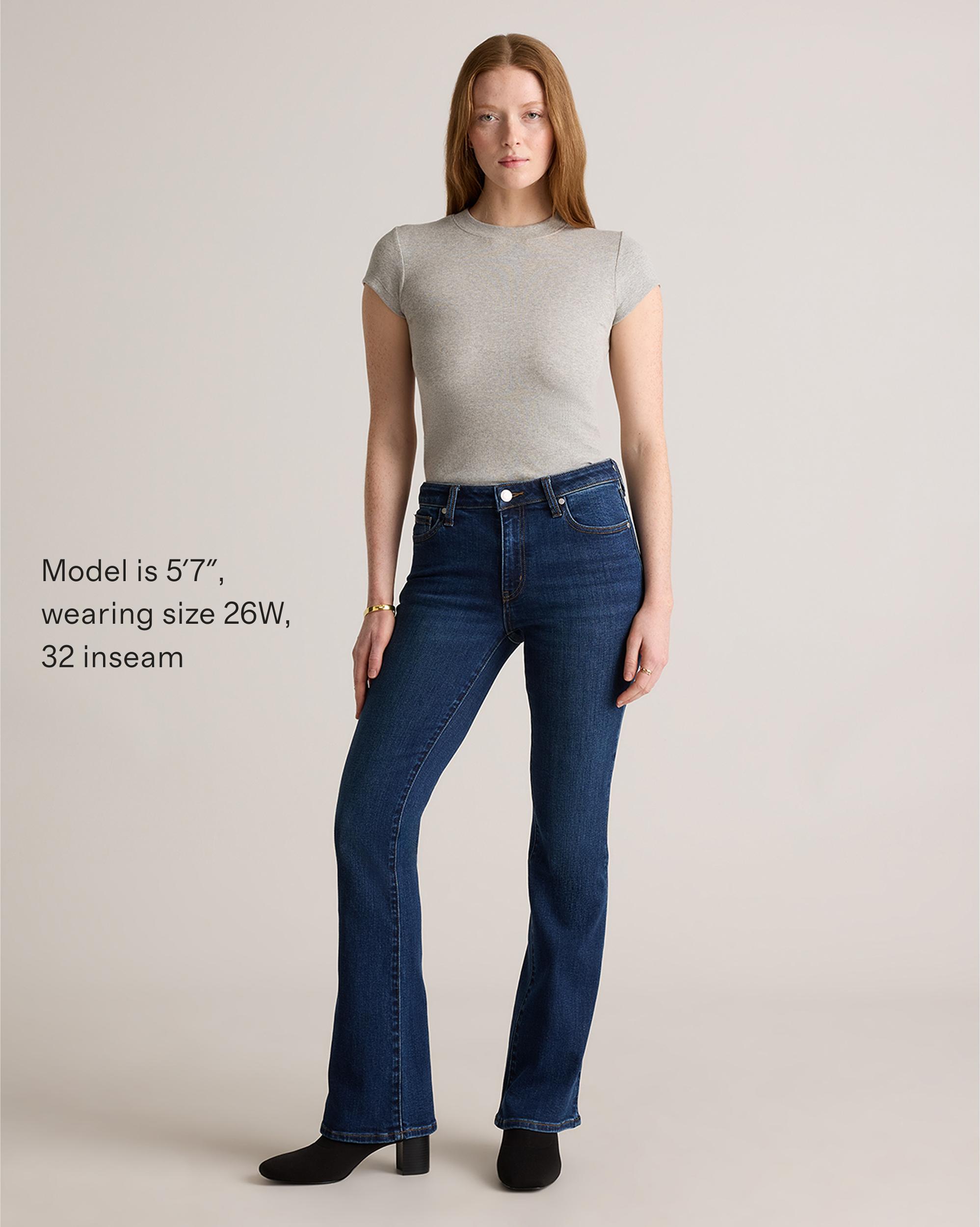 Quince | Women's Luna Stretch Flare Jeans Organic Cotton Product Image