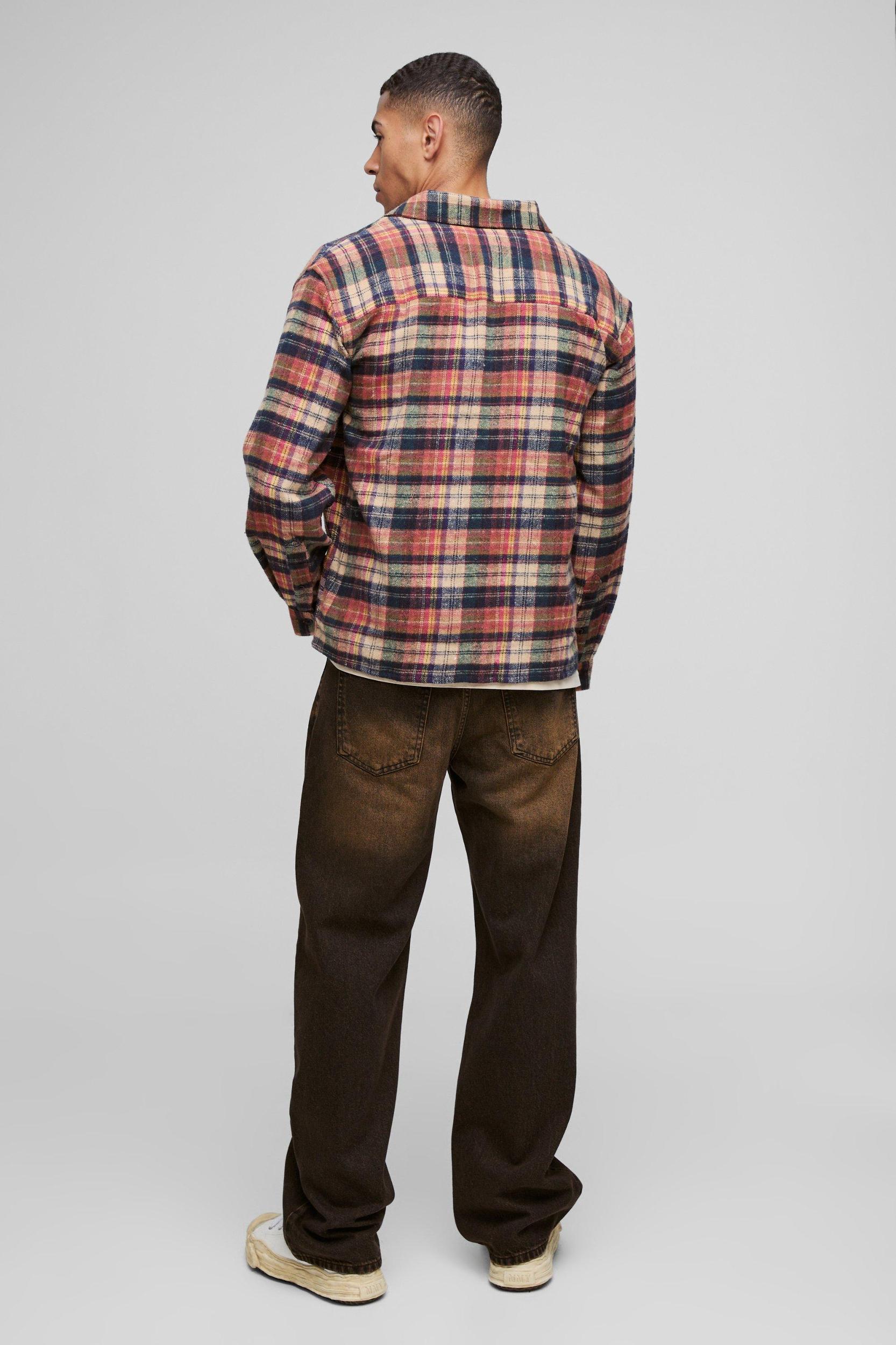 Relaxed Rigid Extreme Washed Jeans | boohooMAN USA Product Image