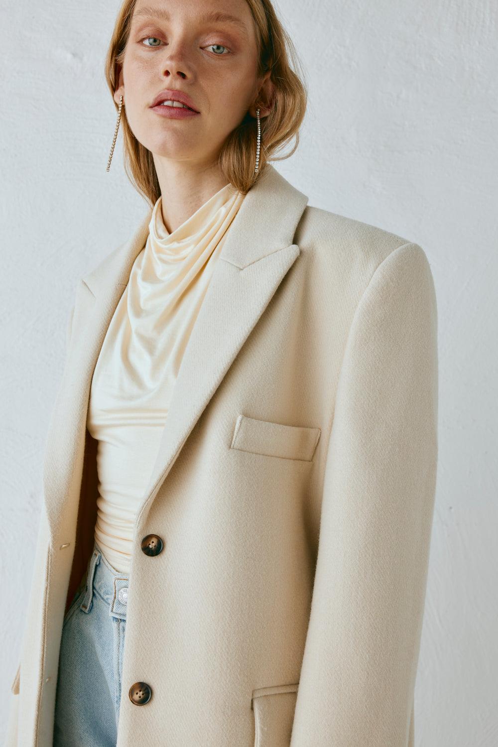 Dua Trench Coat Cream Product Image