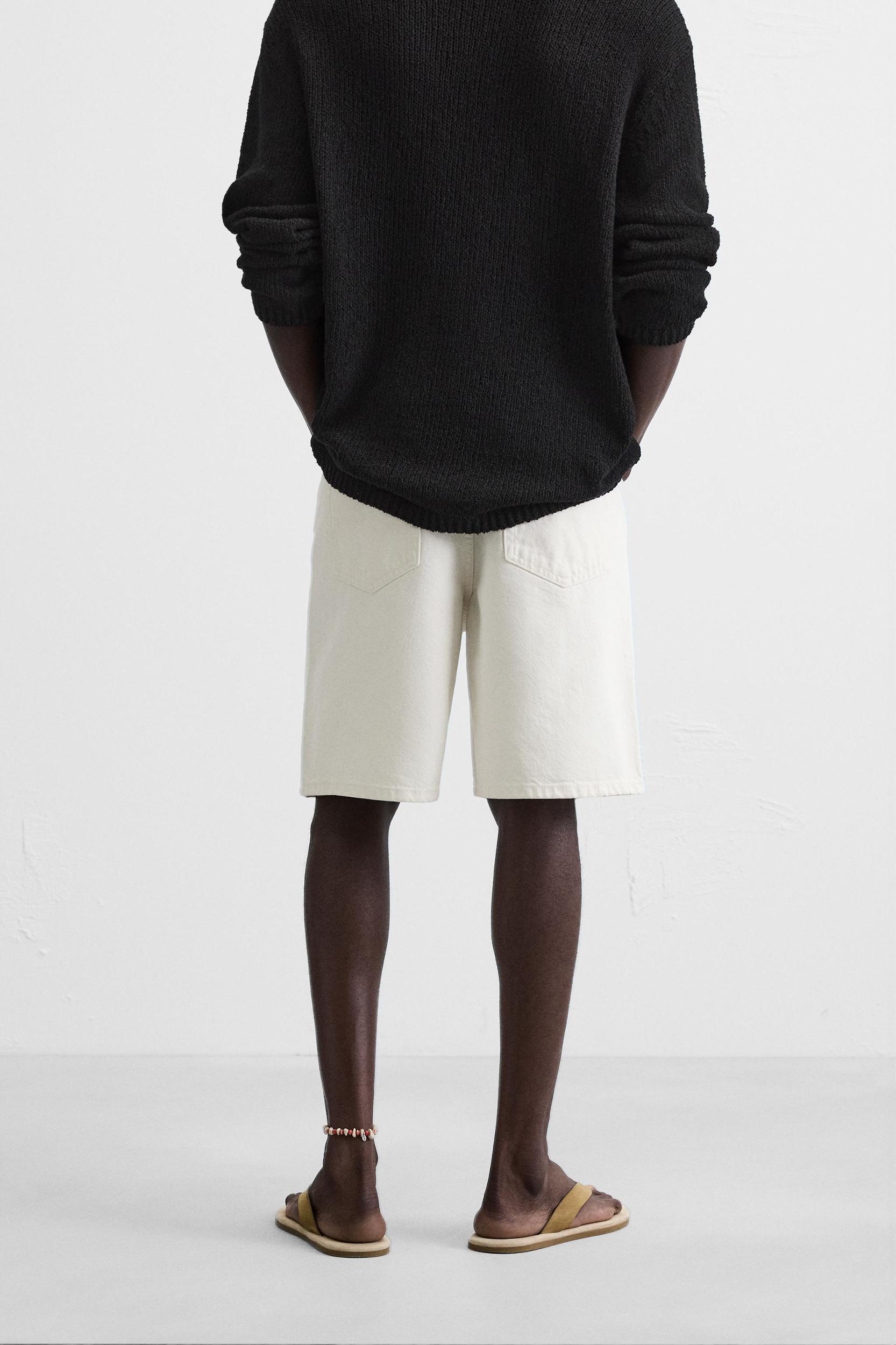 STRAIGHT FIT DENIM SHORTS Product Image