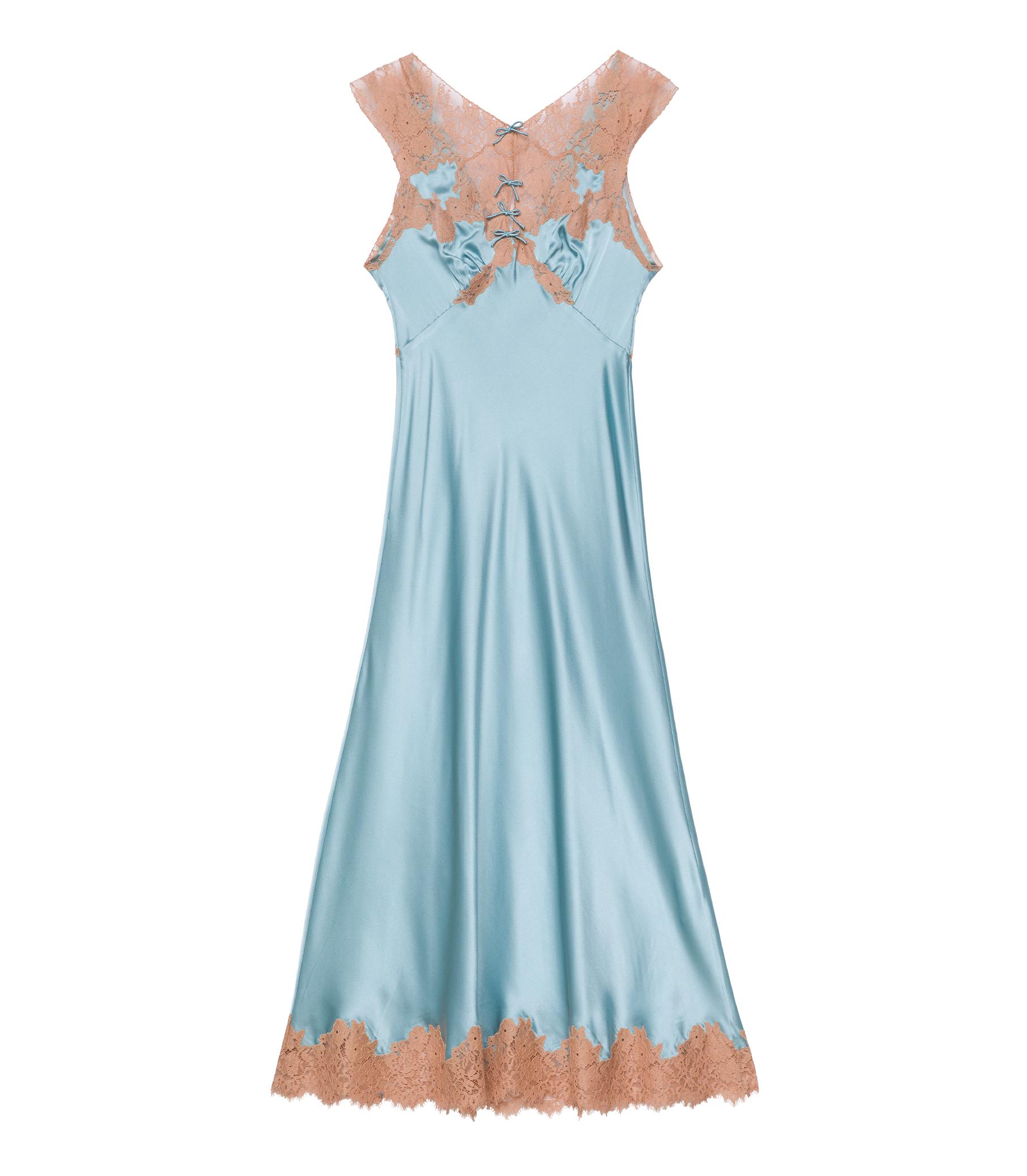 MARCELLE DRESS -- DEEP AQUAMARINE Product Image