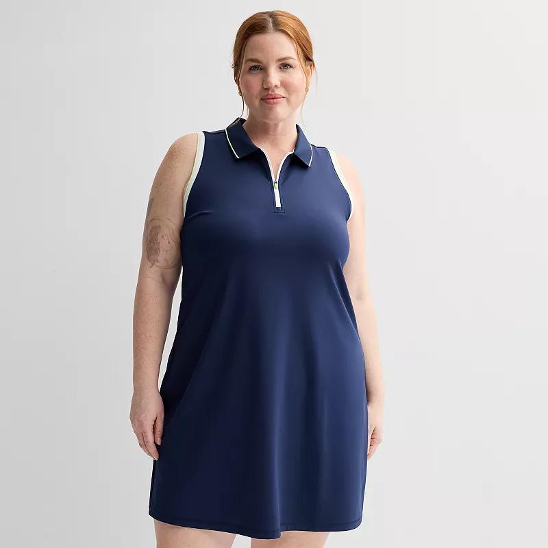Plus Size Tek Gear® Polo Tank Dress, Women's, Size: 3XL, Modern White Product Image