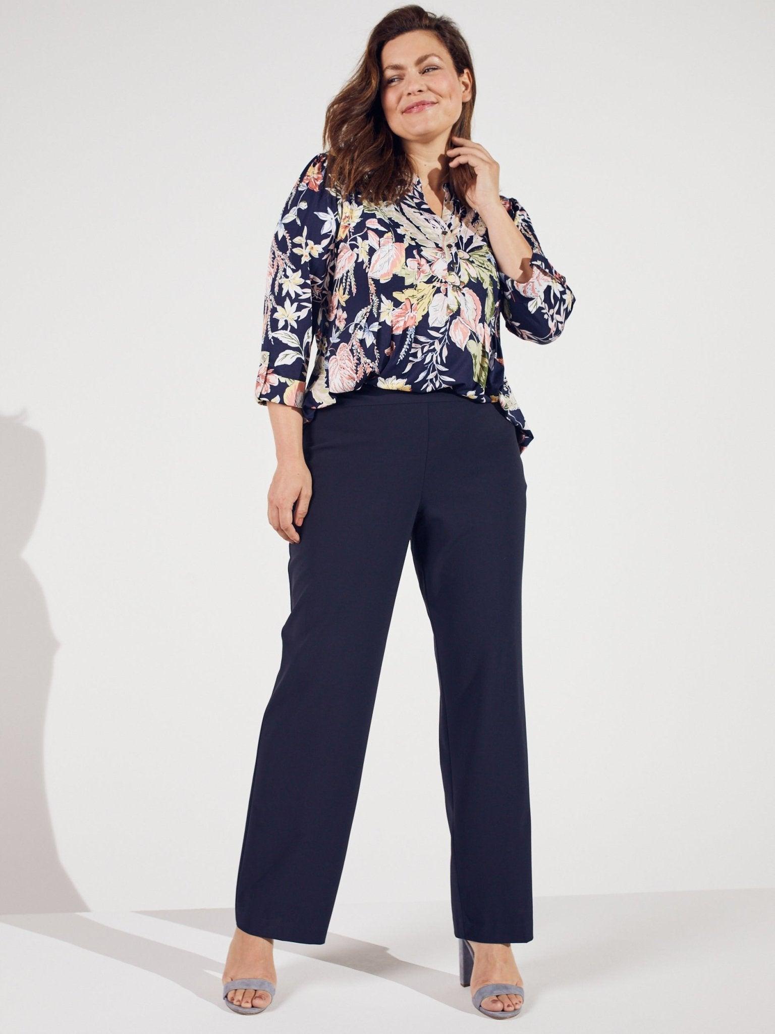 Roz & Ali™ Pull On Tummy Control Pants - Short Length - Plus Product Image