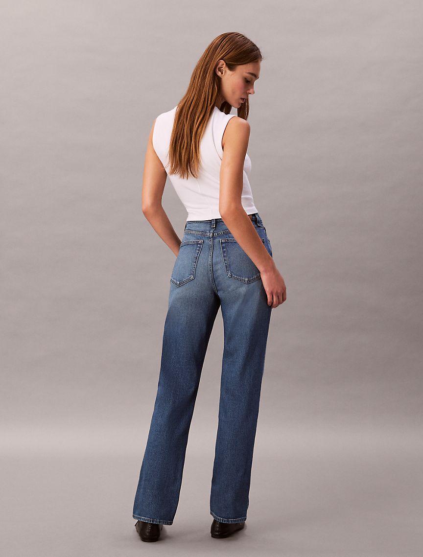 High Rise Straight Jeans Product Image