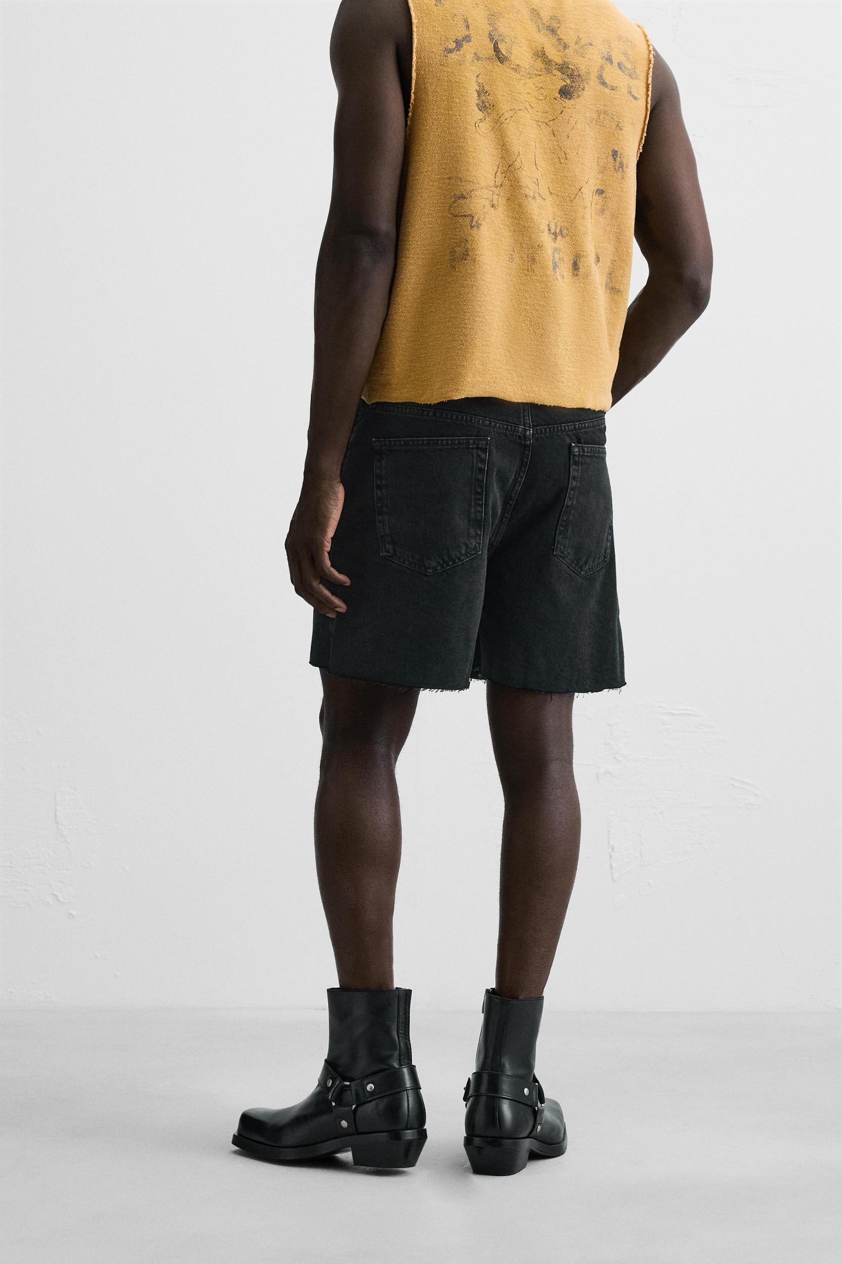 DENIM MINI SHORTS Product Image